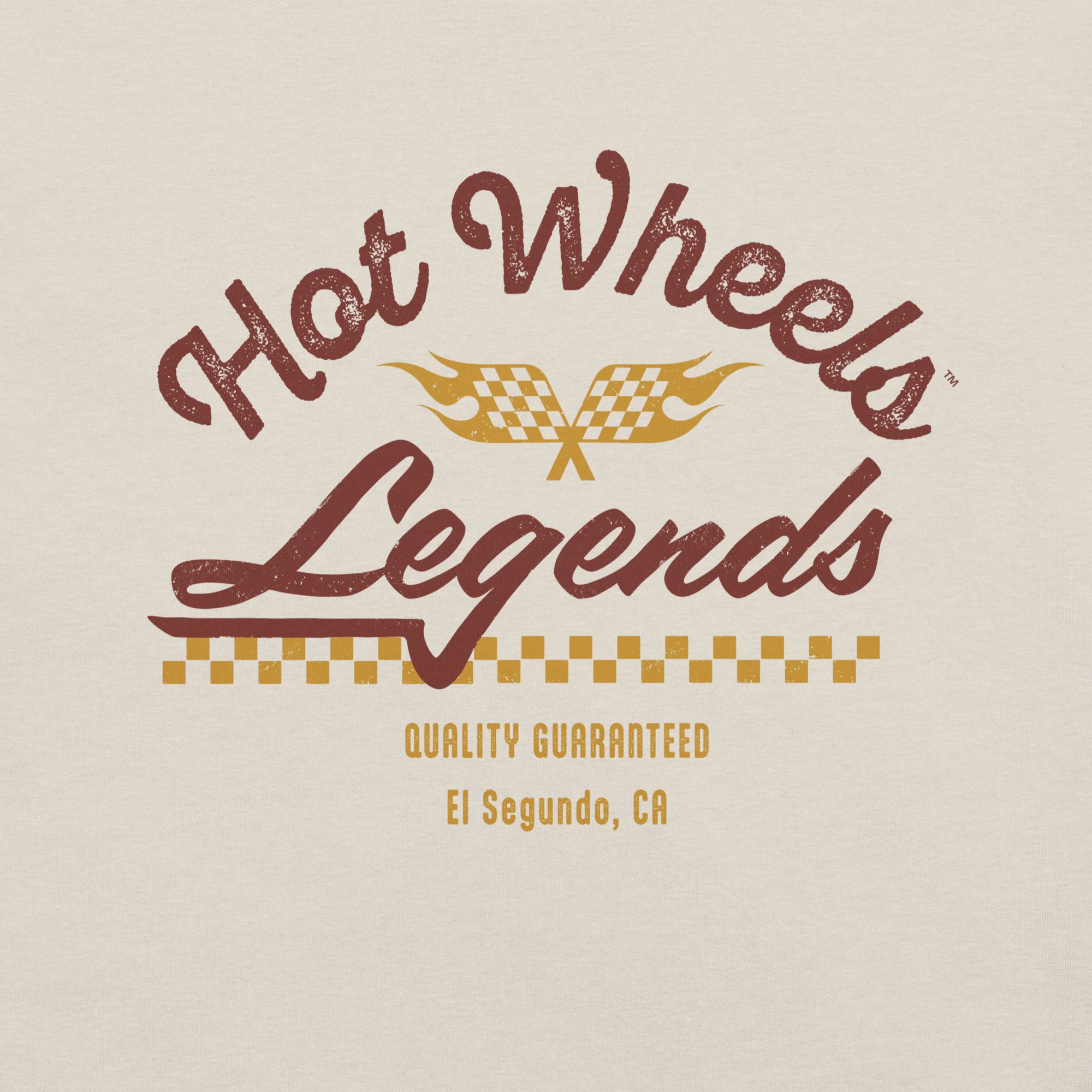 Mattel Creations Hot Wheels Legends Cream T-Shirt