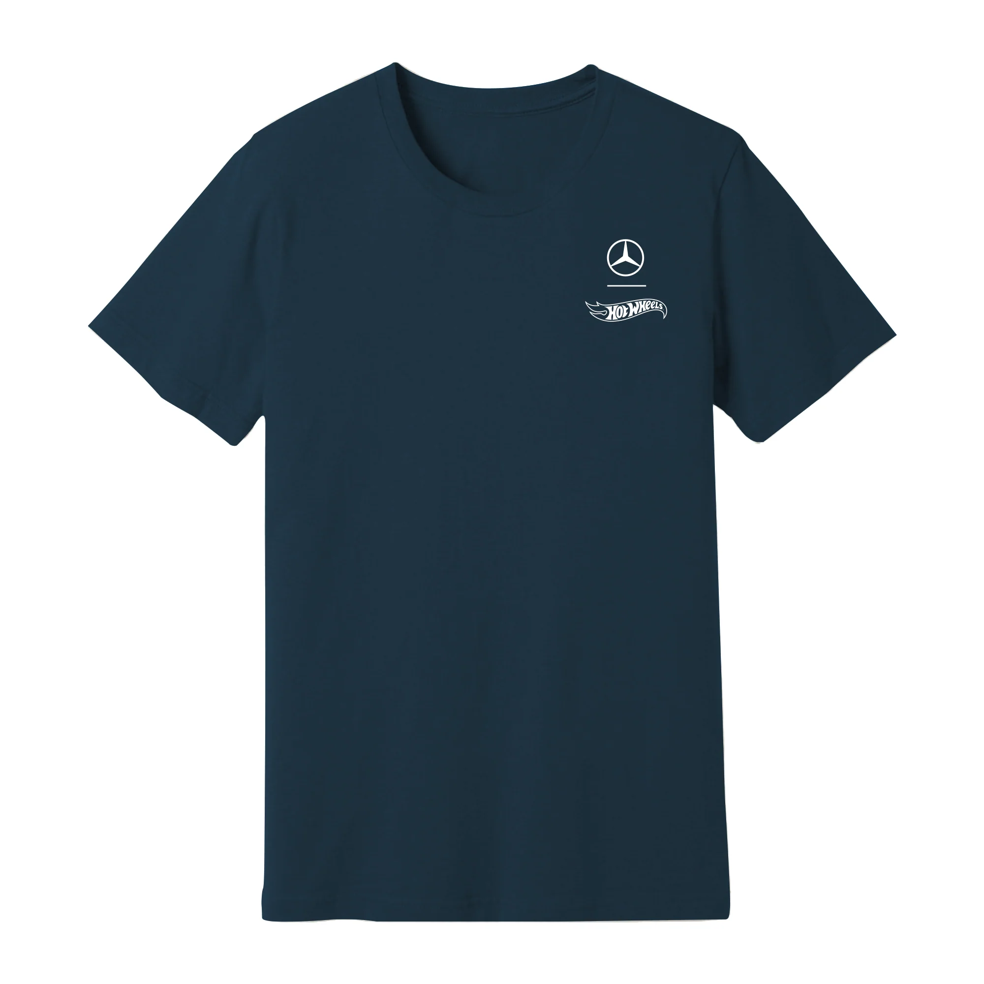 Mattel Creations Hot Wheels x Mercedes Benz Embroidered Navy T-Shirt
