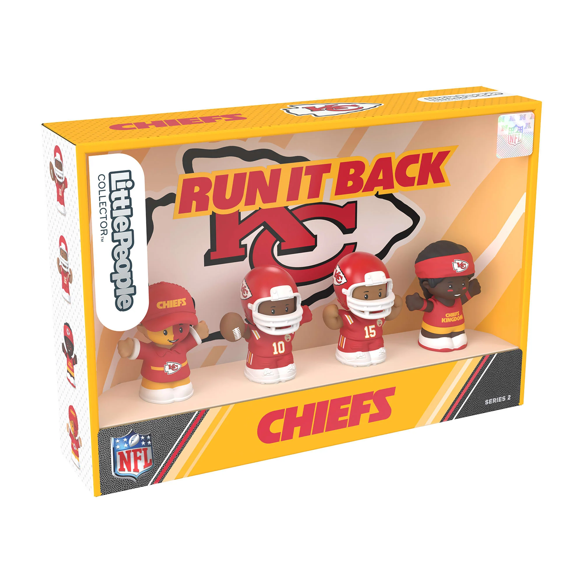 Mattel Creations Little People Collector Kansas City Chiefs Alternate Jersey Figure Set