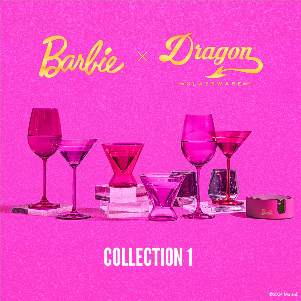 Mattel Creations Barbie™ X Dragon Glassware® Ken™ Whiskey Glasses