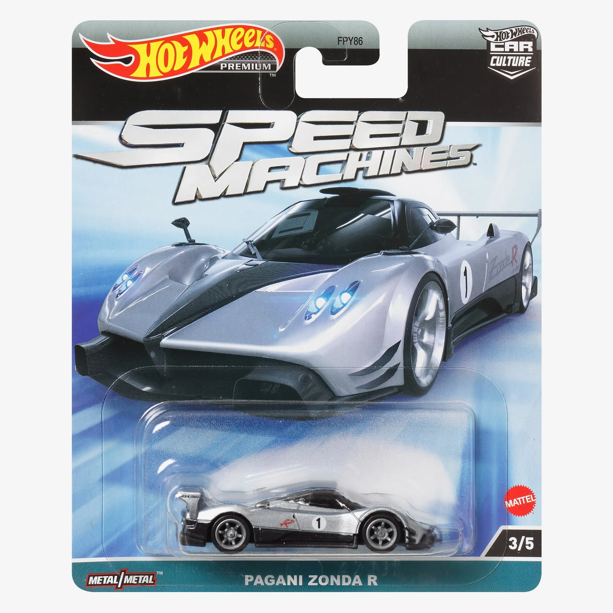 Mattel Creations Hot Wheels Premium Car Culture Speed Machines – Pagani Zonda R