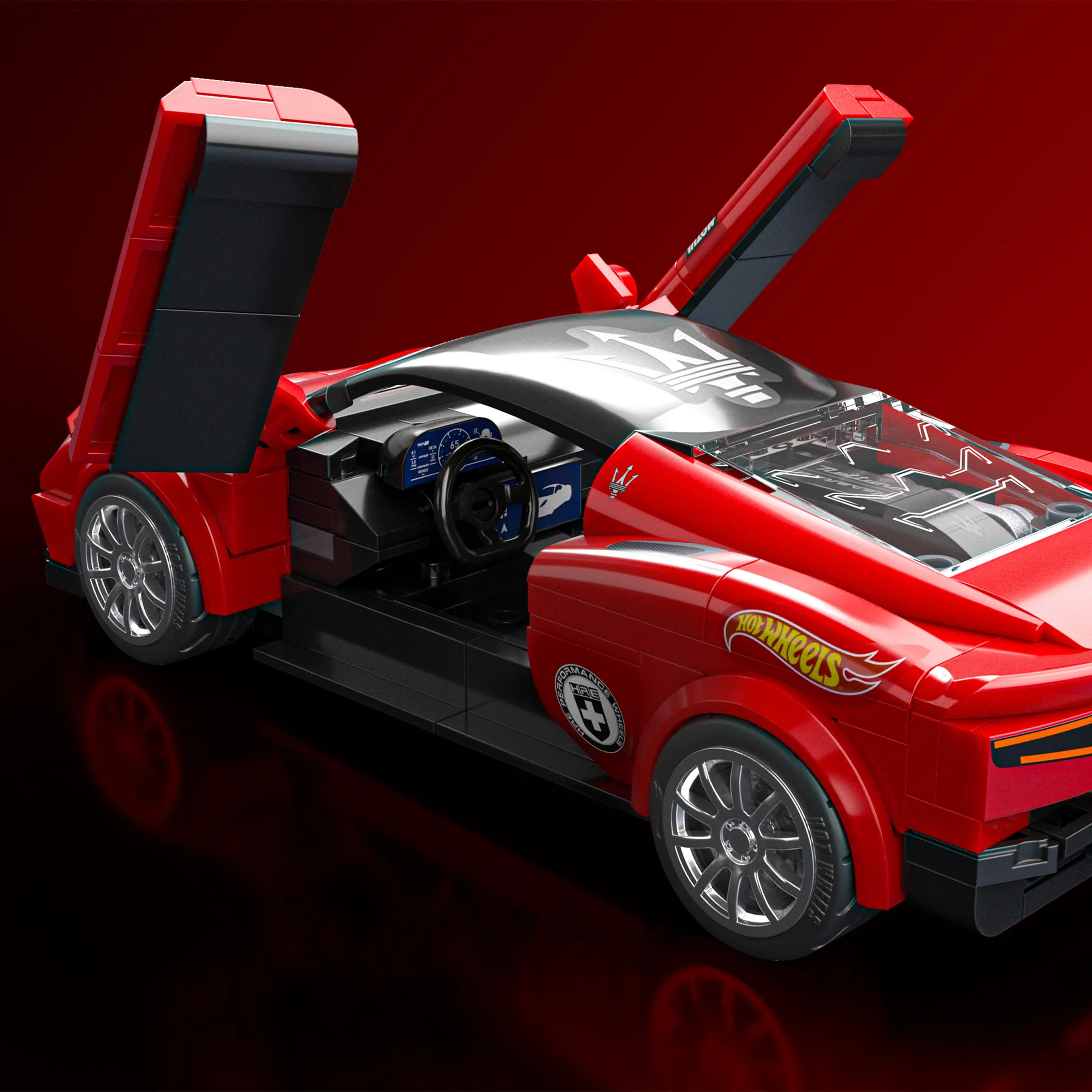 Mattel Creations Mattel Brick Shop Hot Wheels Maserati MC20 Building Set