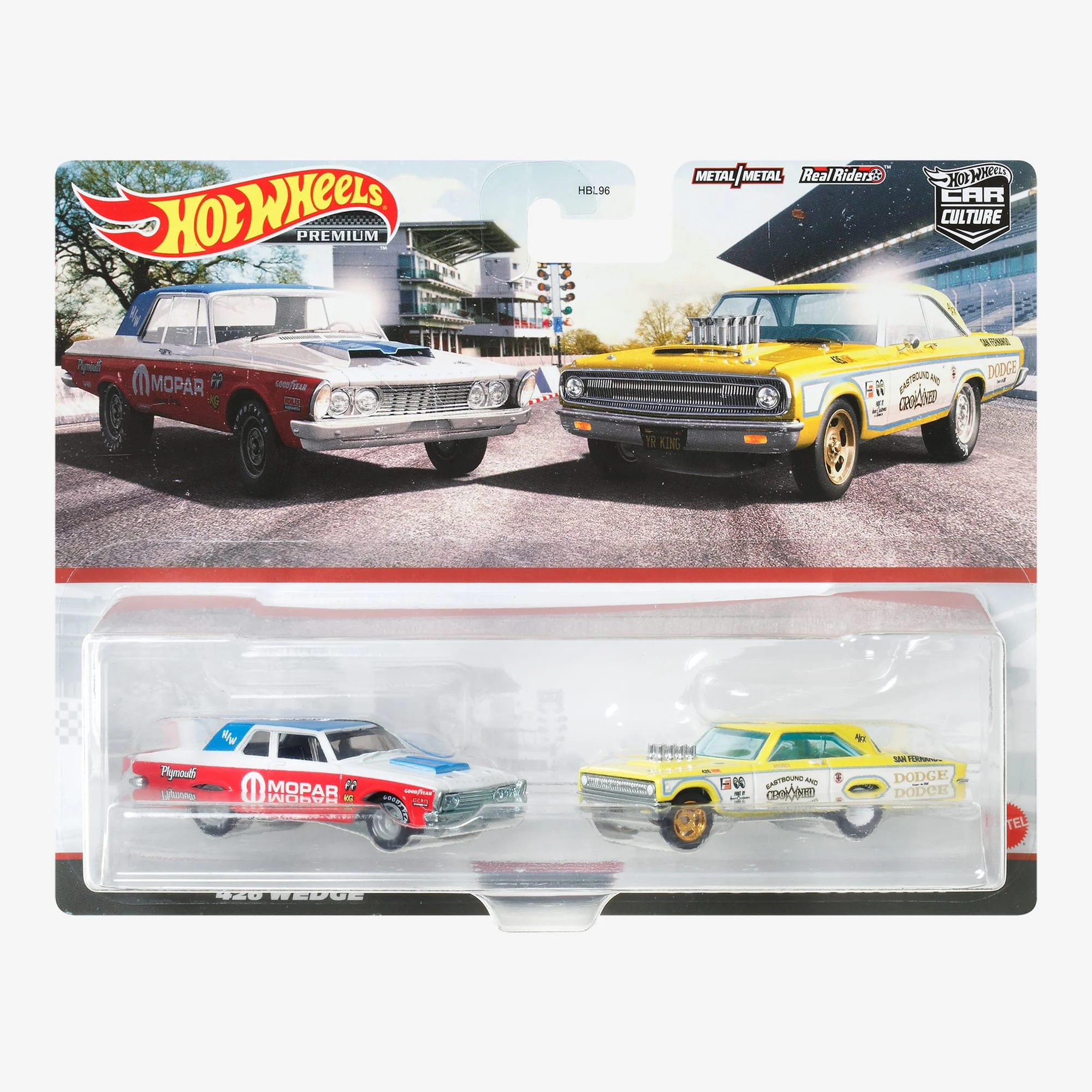 Mattel Creations Hot Wheels Premium Car Culture 2-Pack, Belvedere and Coronet