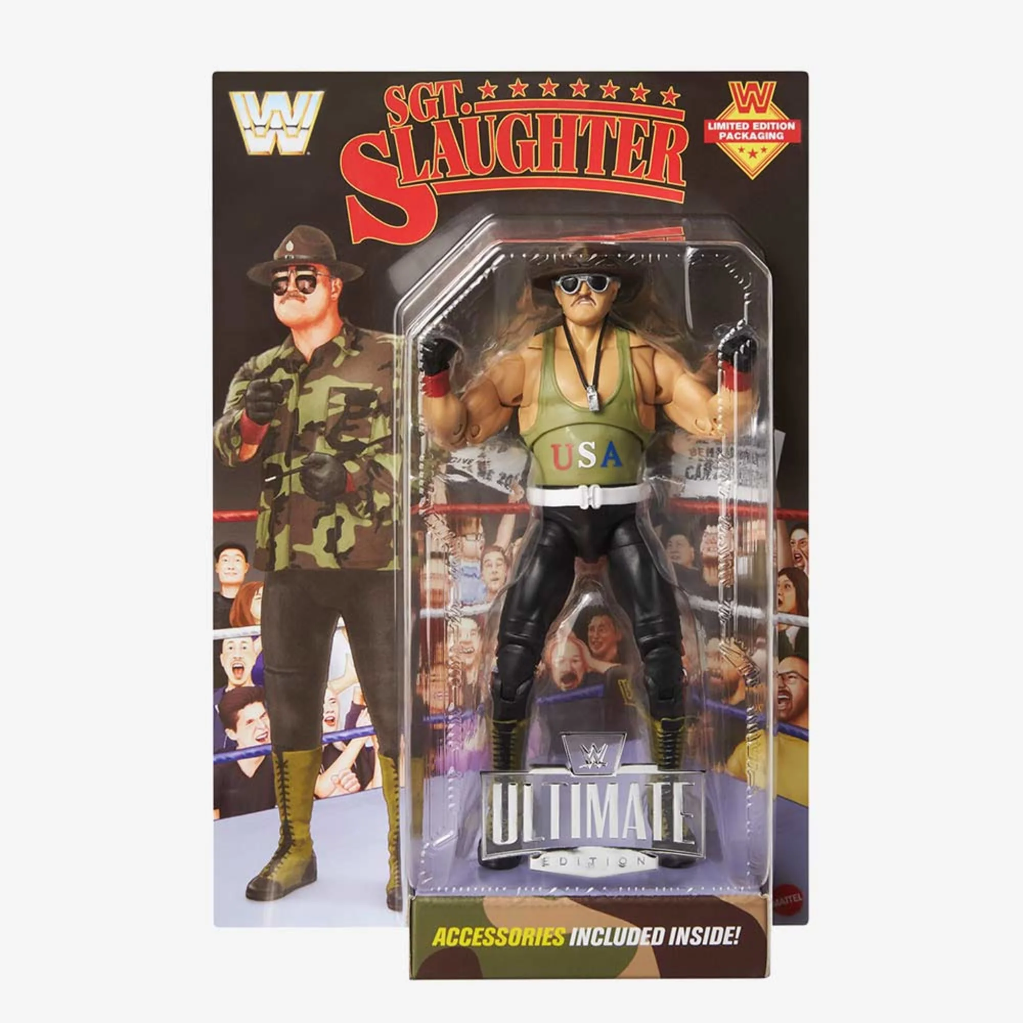 Mattel Creations WWE Ultimate Edition Sgt. Slaughter action figure
