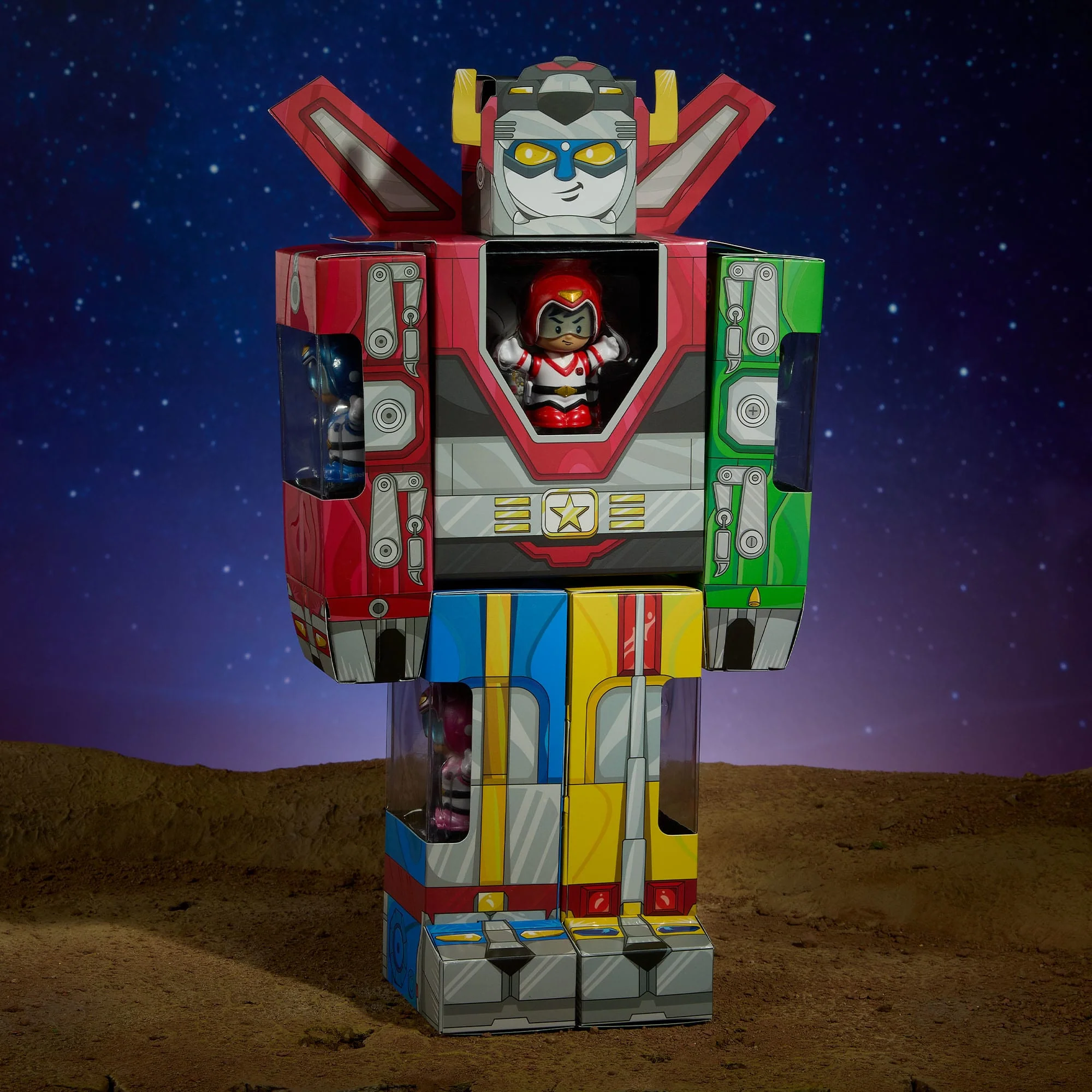 Mattel Creations Little People Collector Voltron 40th Anniversary Gold Label Set