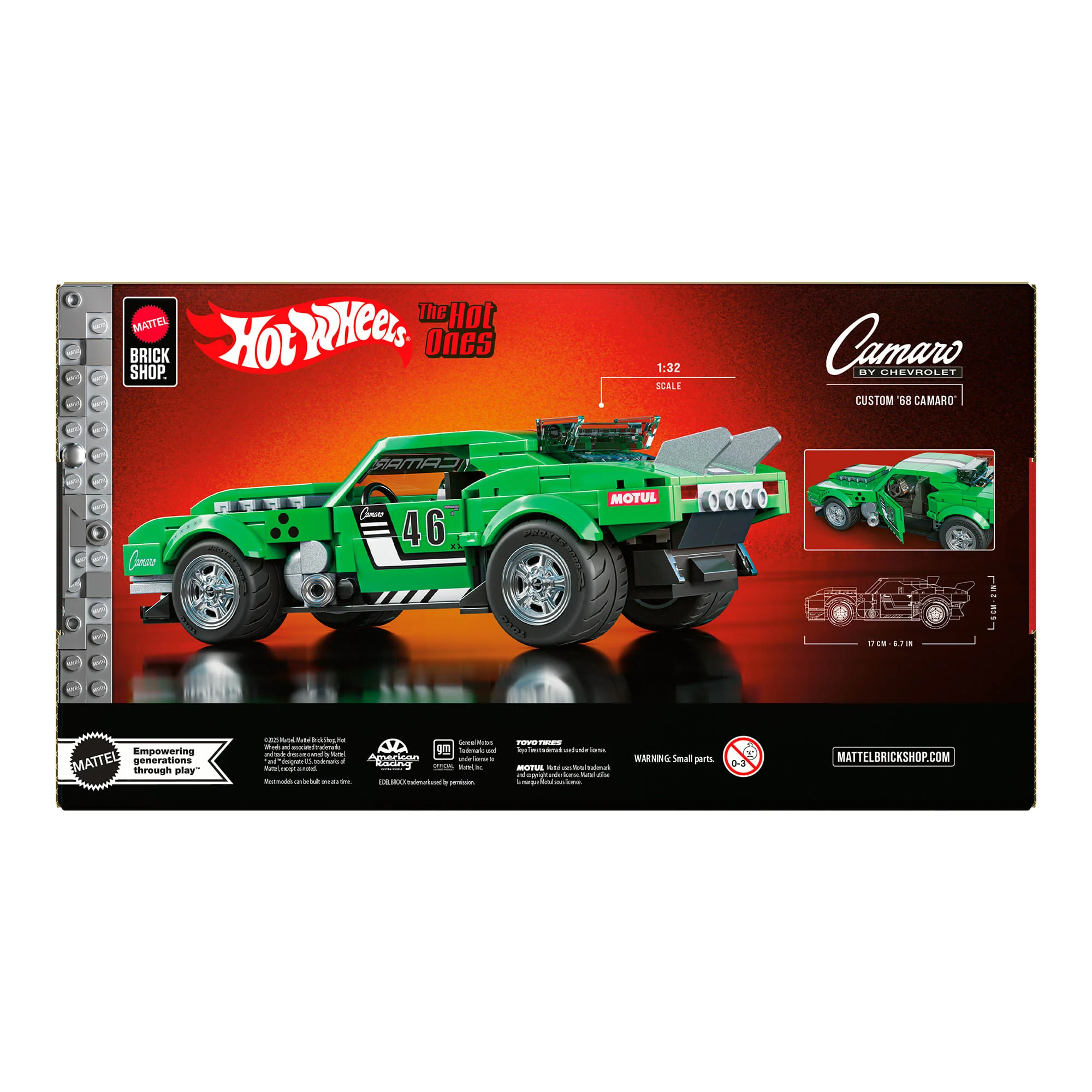 Mattel Creations Mattel Brick Shop Hot Wheels Custom '68 Camaro Building Set