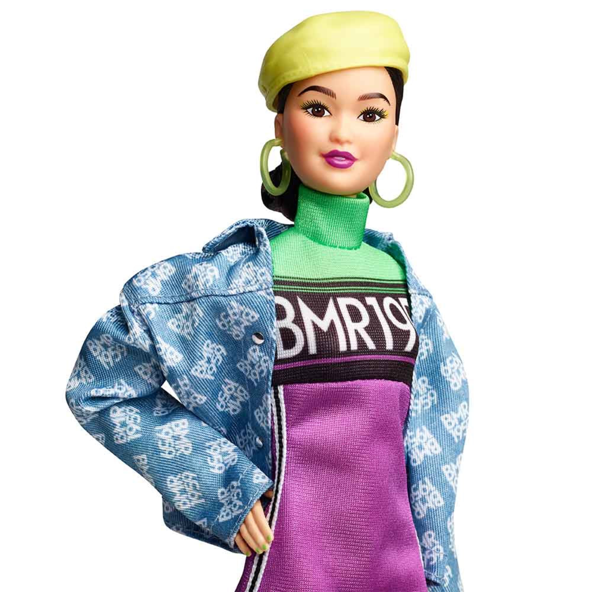Mattel Creations Barbie BMR1959 Doll - Neon Motocross Dress & Oversized Denim Jacket