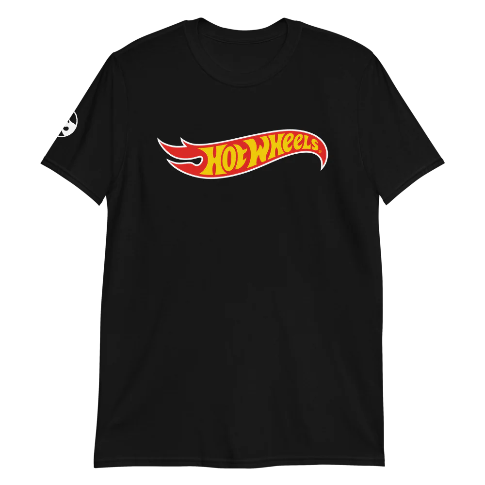 Mattel Creations Hot Wheels Core Logo Short-Sleeve Black Unisex T-Shirt