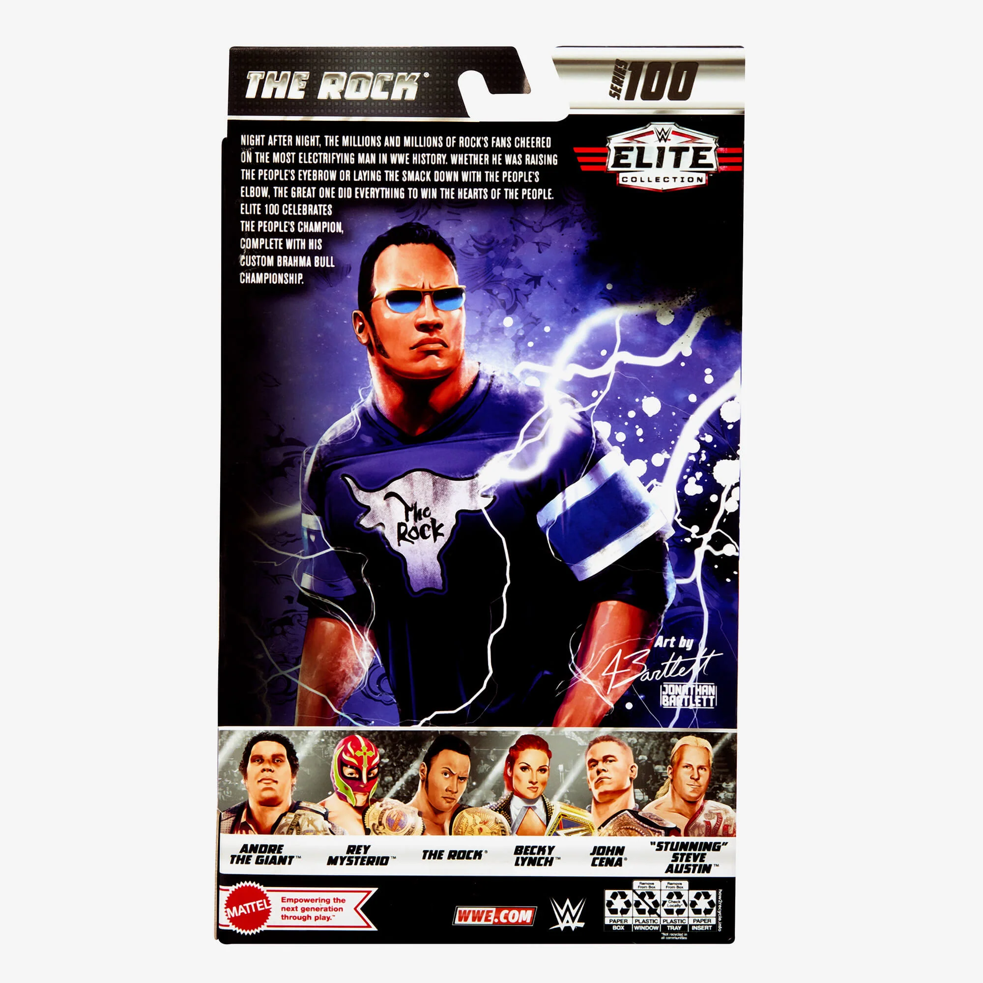 Mattel Creations WWE Elite Collection The Rock Action Figure