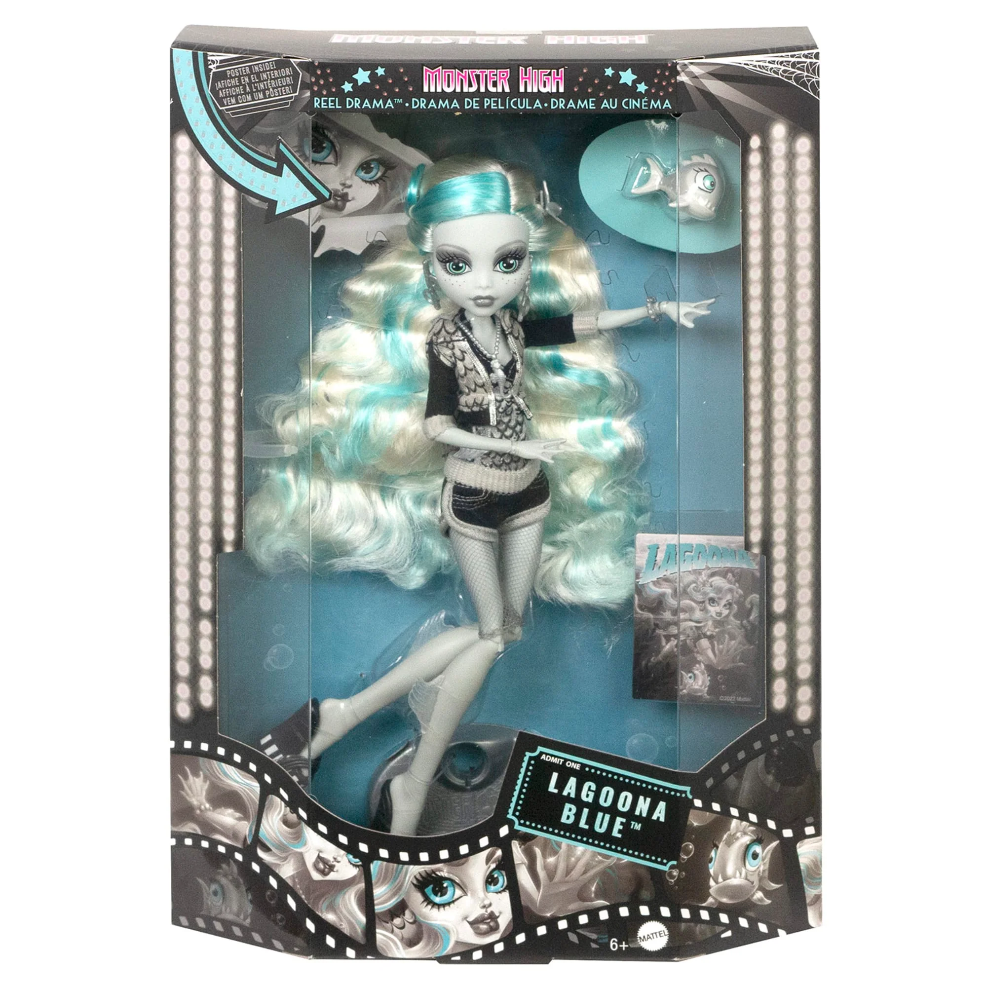 Mattel Creations Monster High Reel Drama Lagoona Blue Doll
