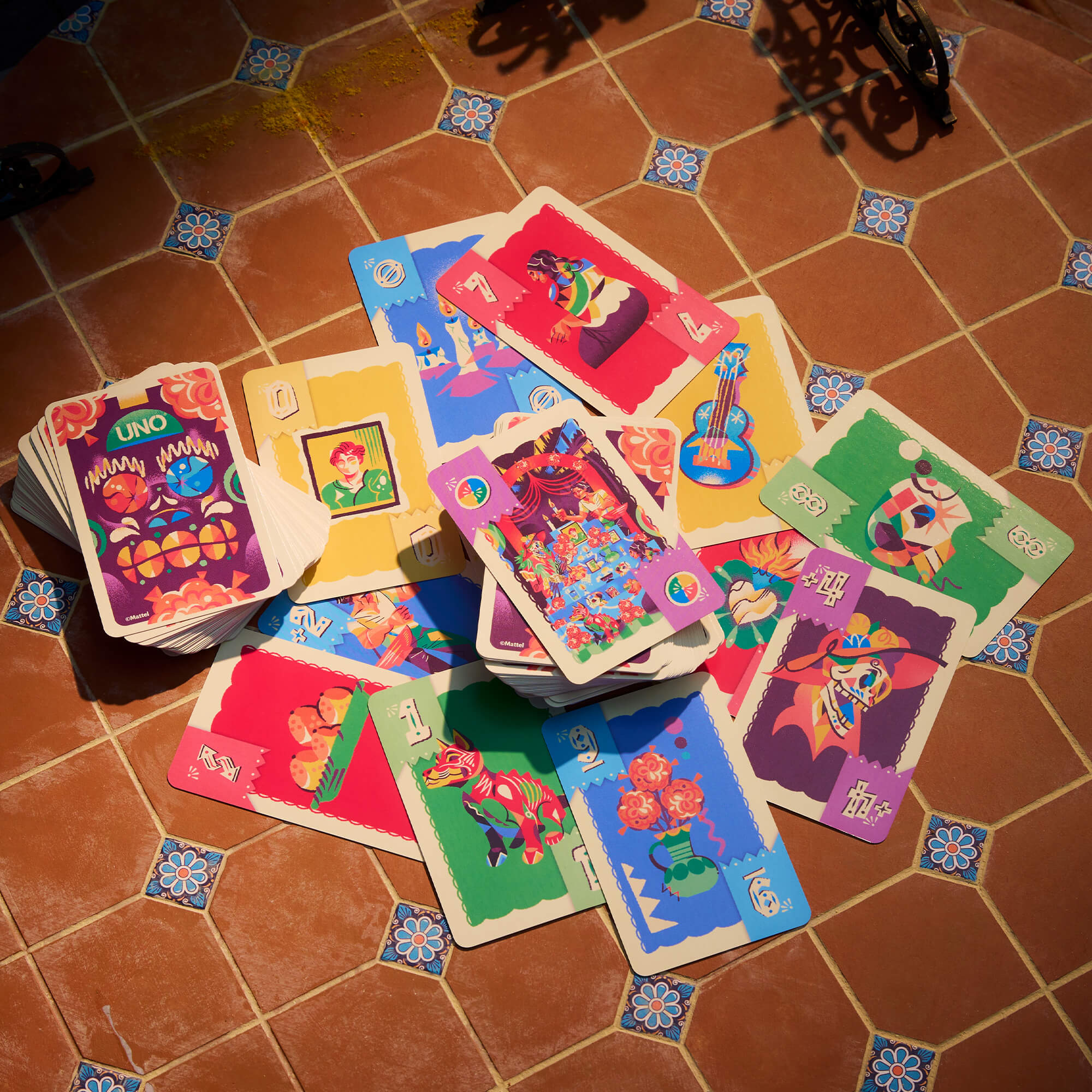 Mattel Creations UNO Canvas Día de Muertos Card Game