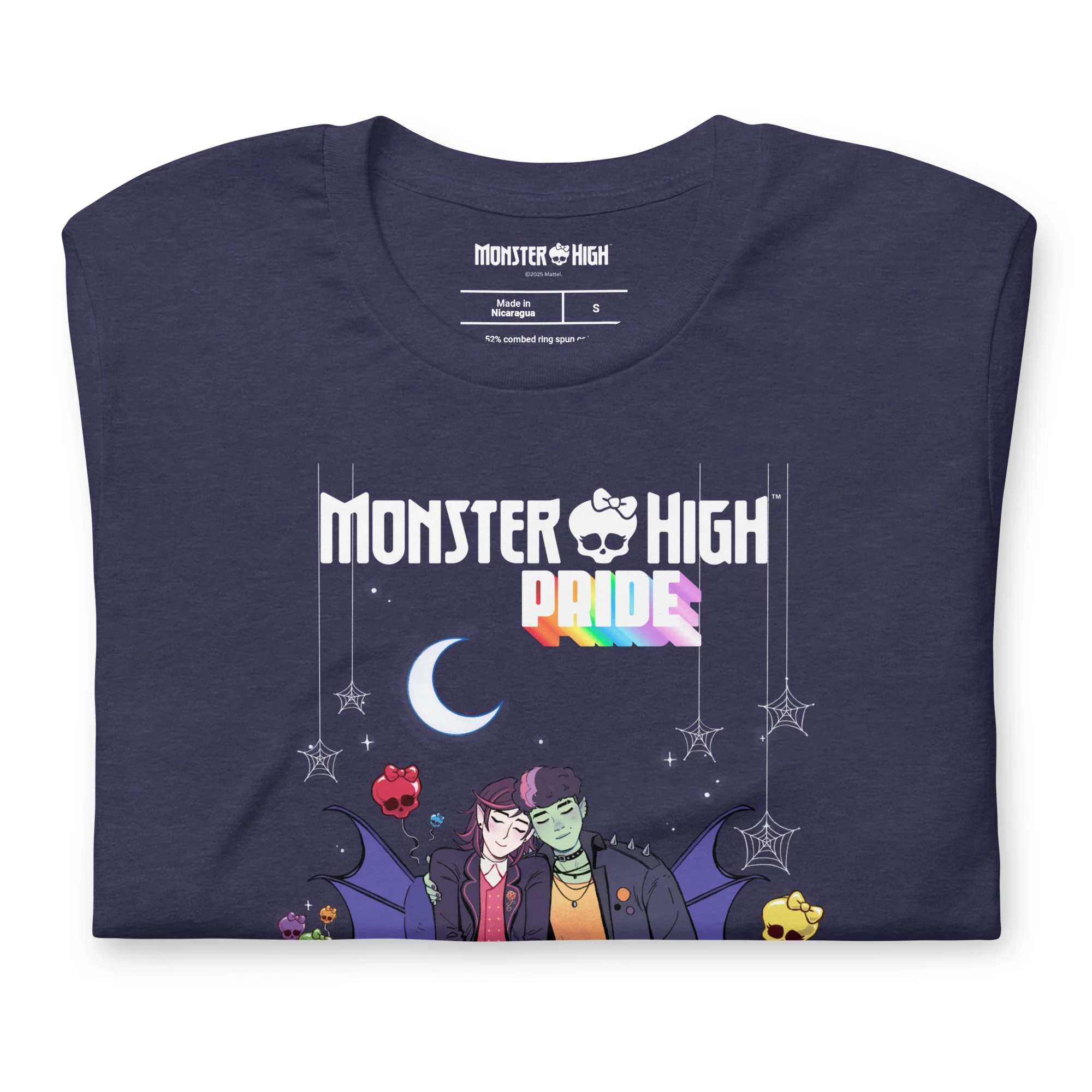 Mattel Creations Monster High Pride Kieran & Spelldon Navy T-Shirt