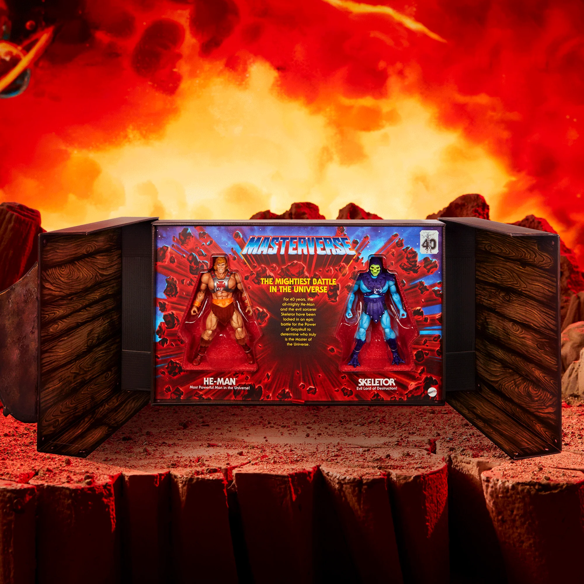 Mattel Creations Masters of the Universe Masterverse He-Man vs Skeletor 40th Anniversary