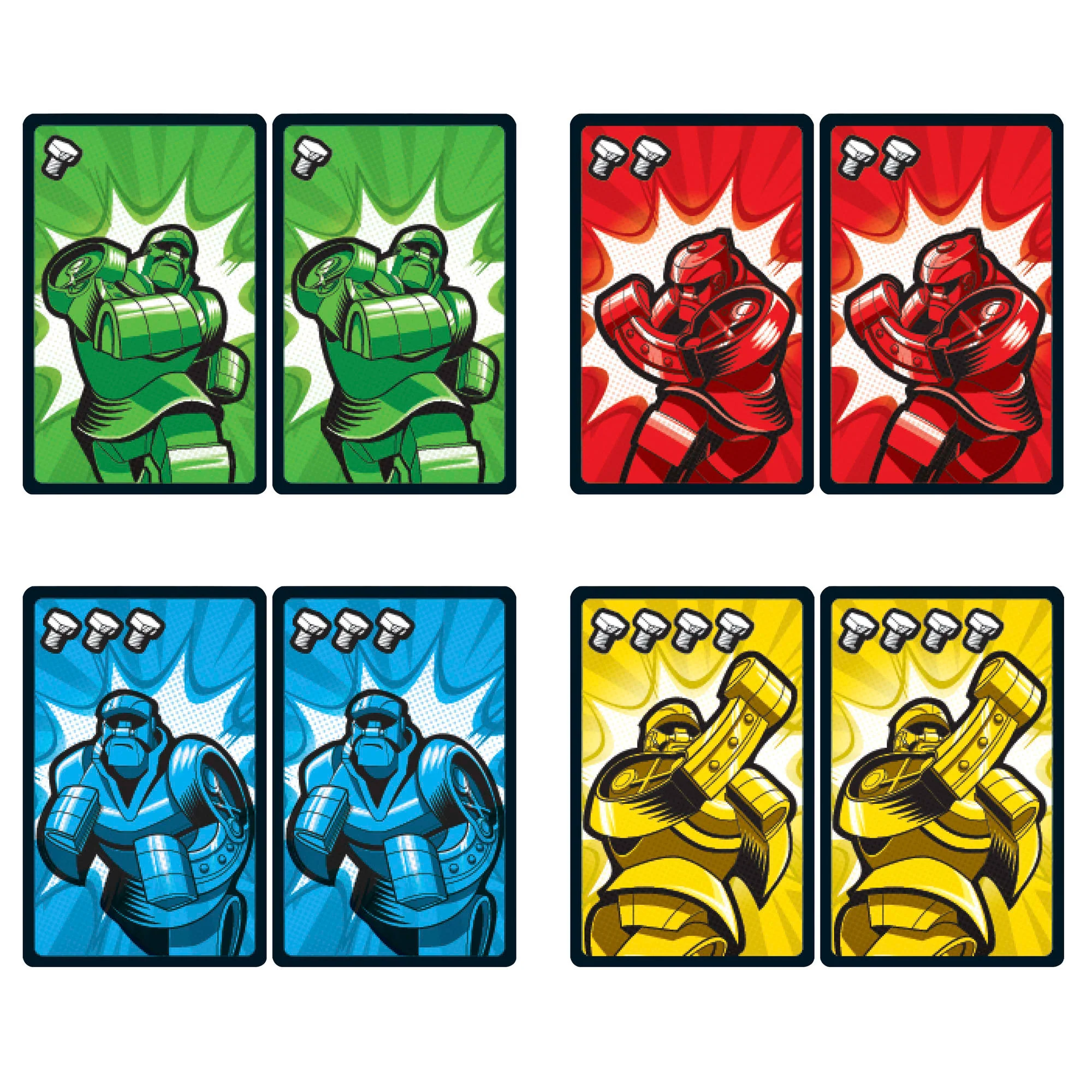 Mattel Creations Rock 'Em Sock 'Em Robots Fight Cards
