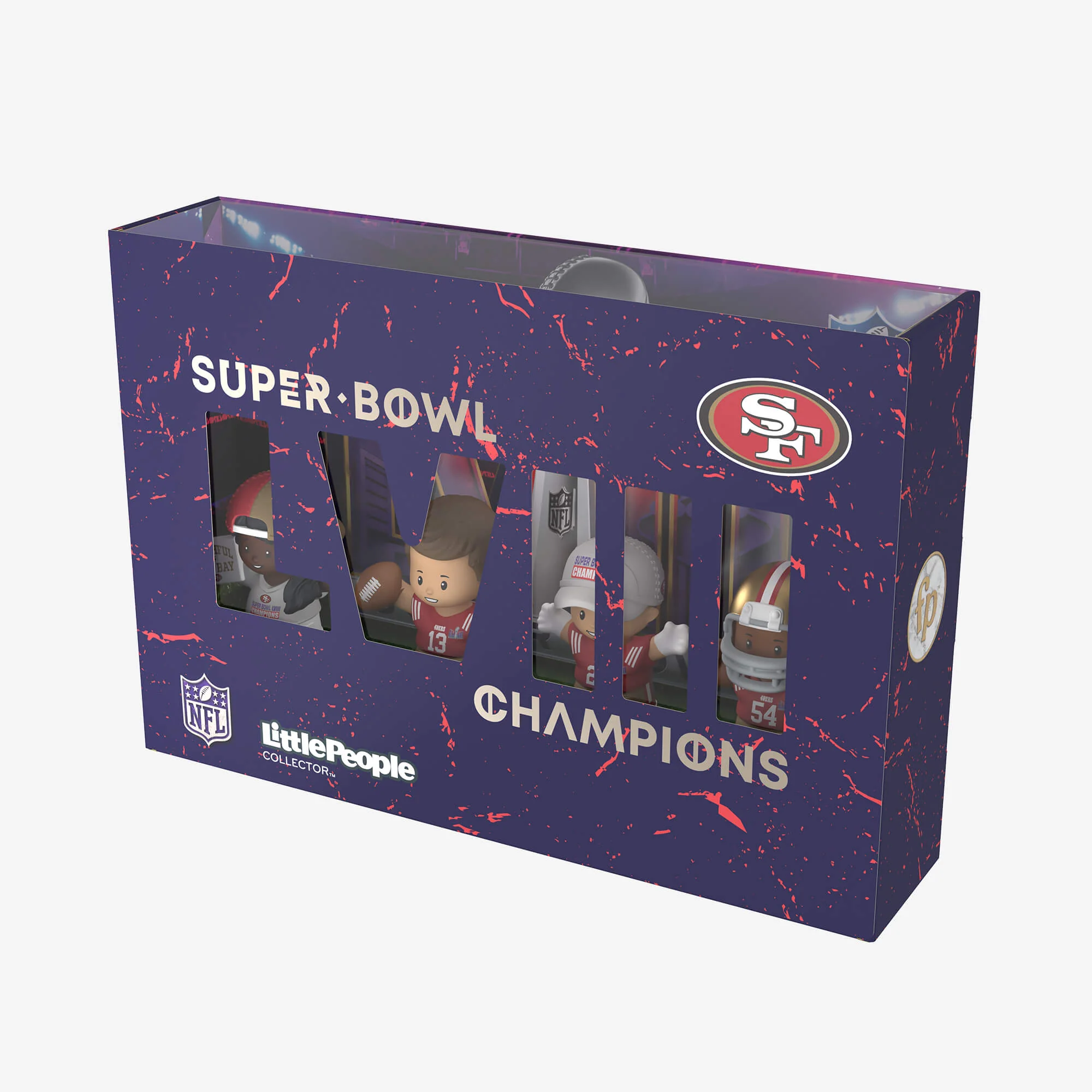 Mattel Creations Little People Collector Super Bowl LVIII Champions Set San Francisco 49ers