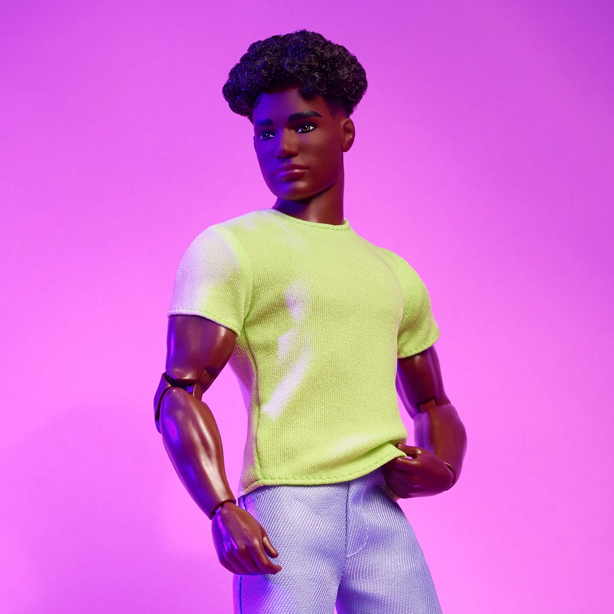 Mattel Creations Barbie Looks Doll #25 (Buff Body Ken, Short Black Hair)