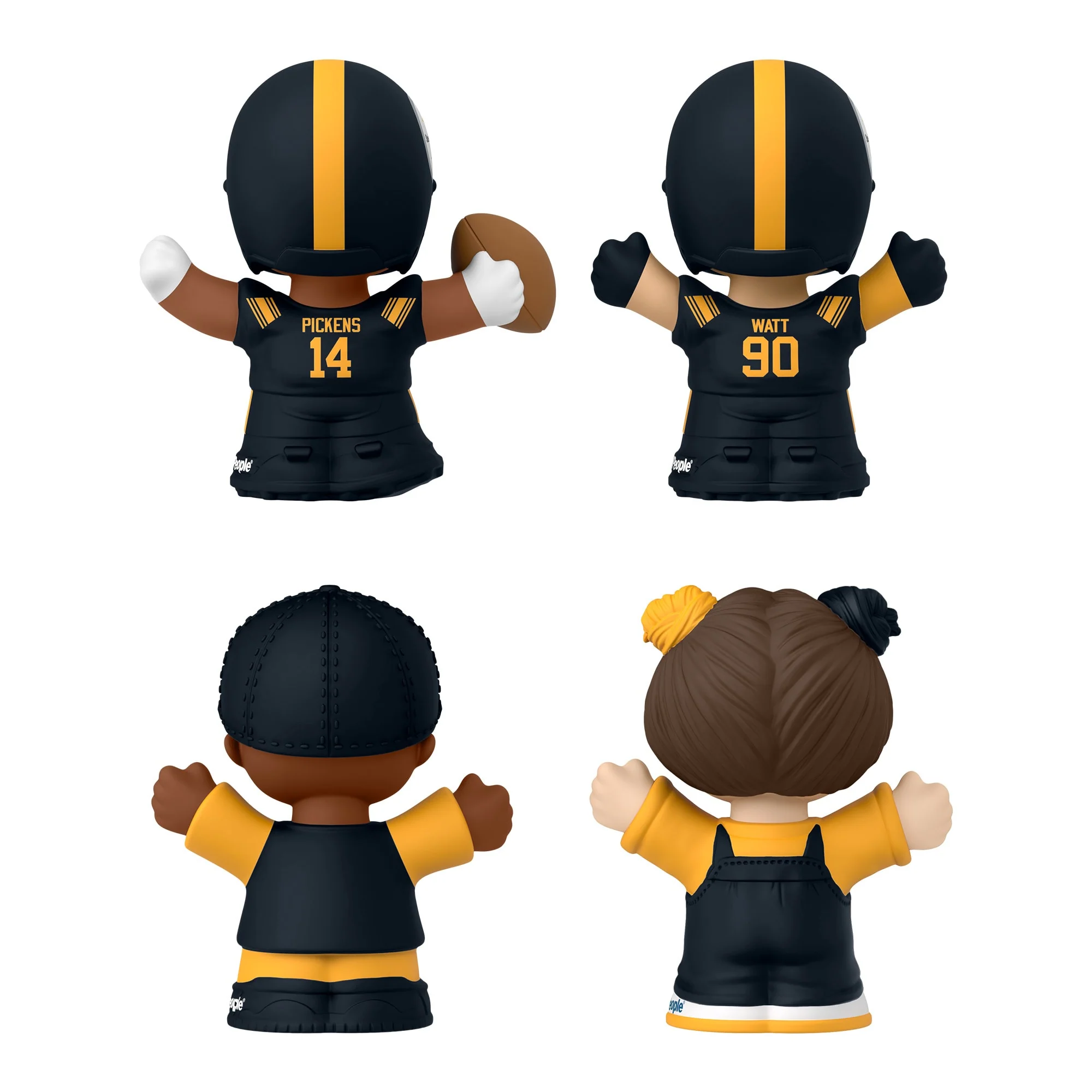 Mattel Creations Little People Collector Pittsburgh Steelers Alternate Jersey Figure Set