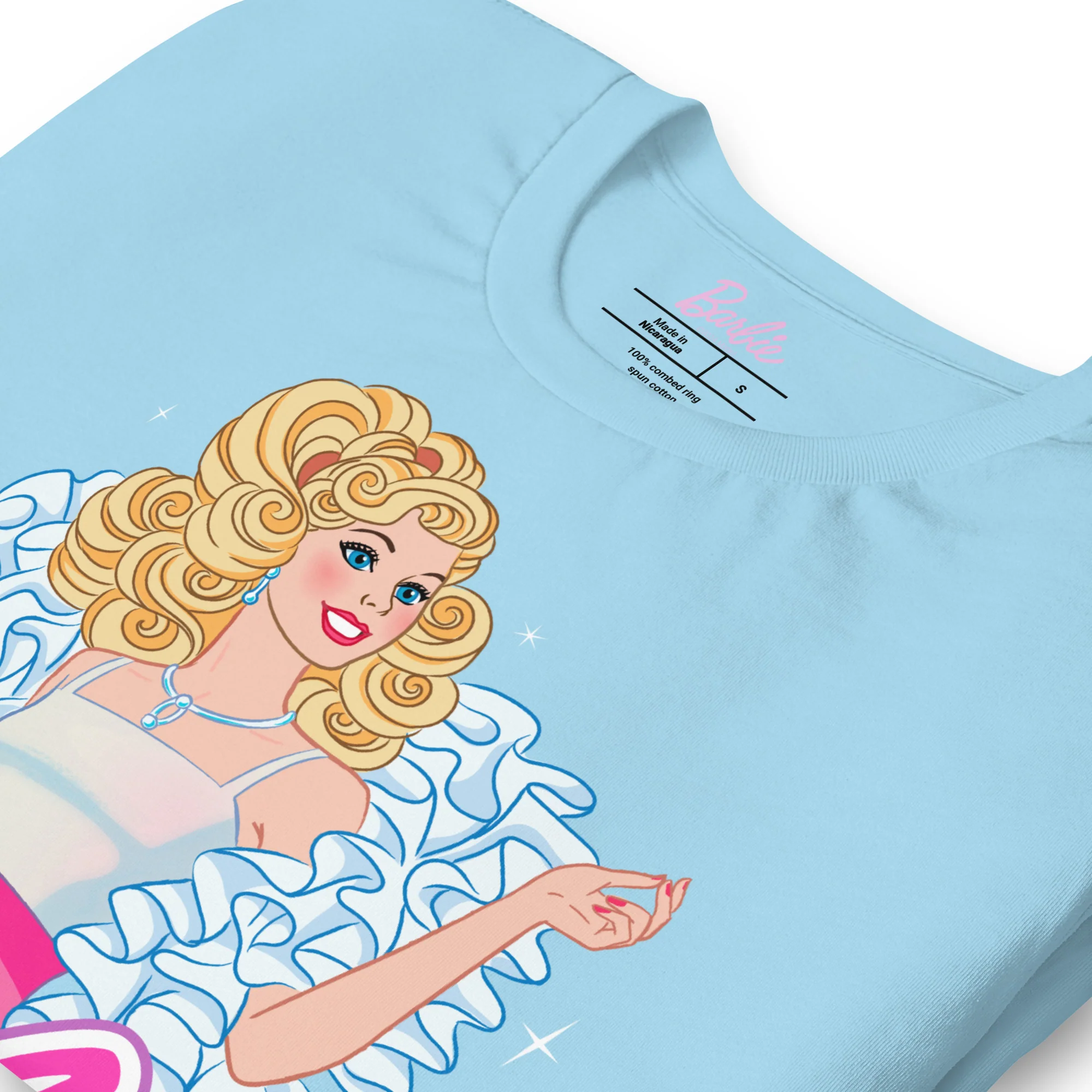 Mattel Creations Barbie 1980's Crystal Blue T-Shirt