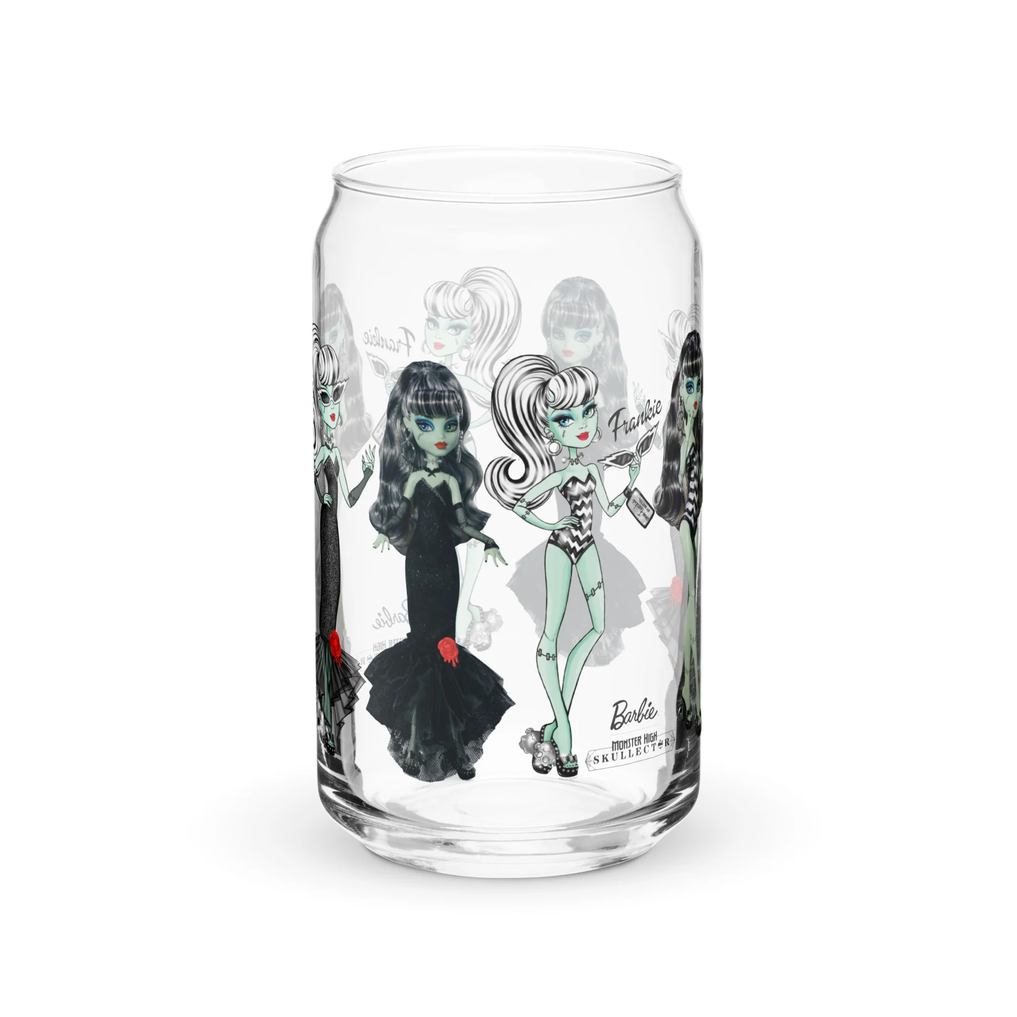 Mattel Creations Monster High Barbie Frankie Barbie Clear Glass