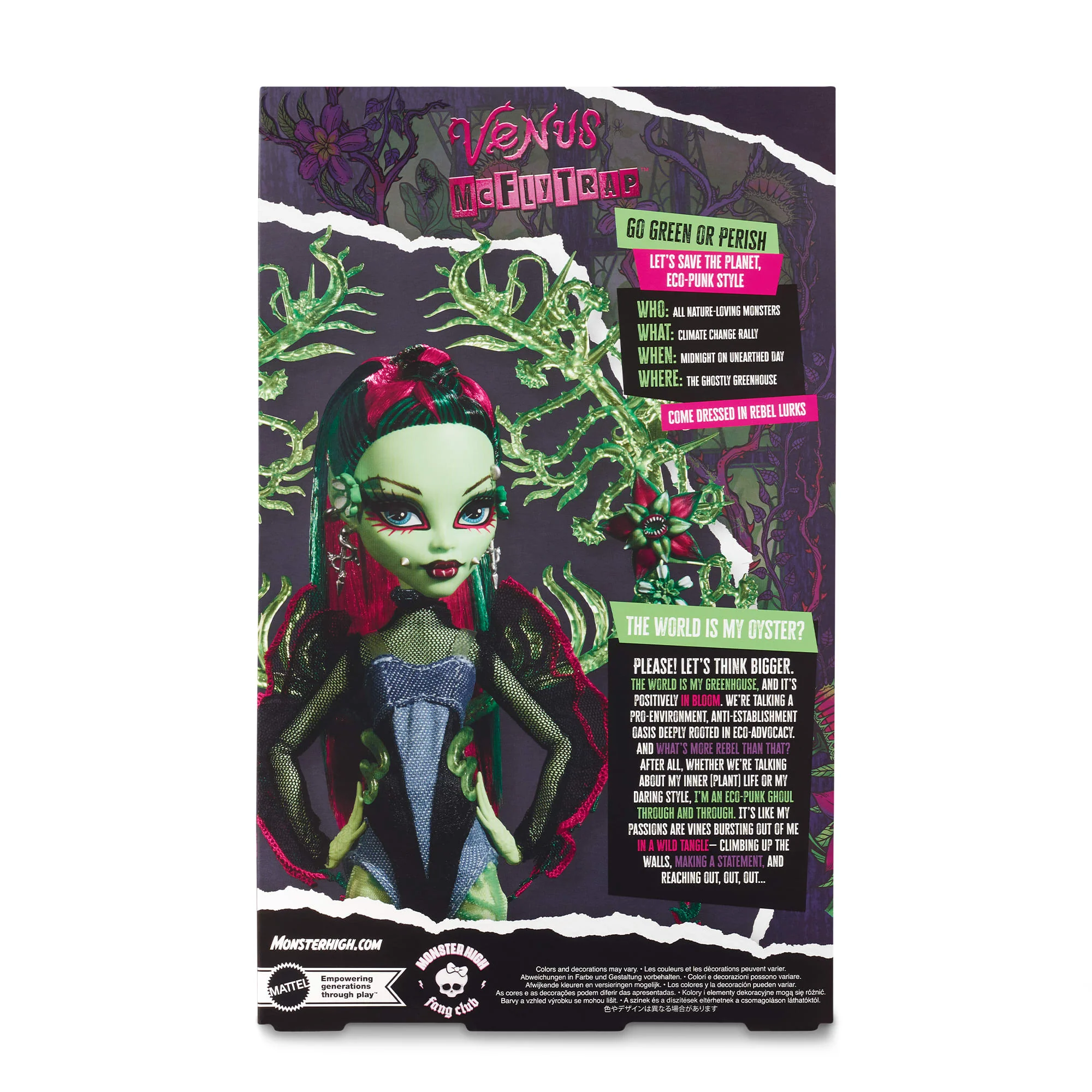 Mattel Creations Monster High Venus McFlytrap Doll