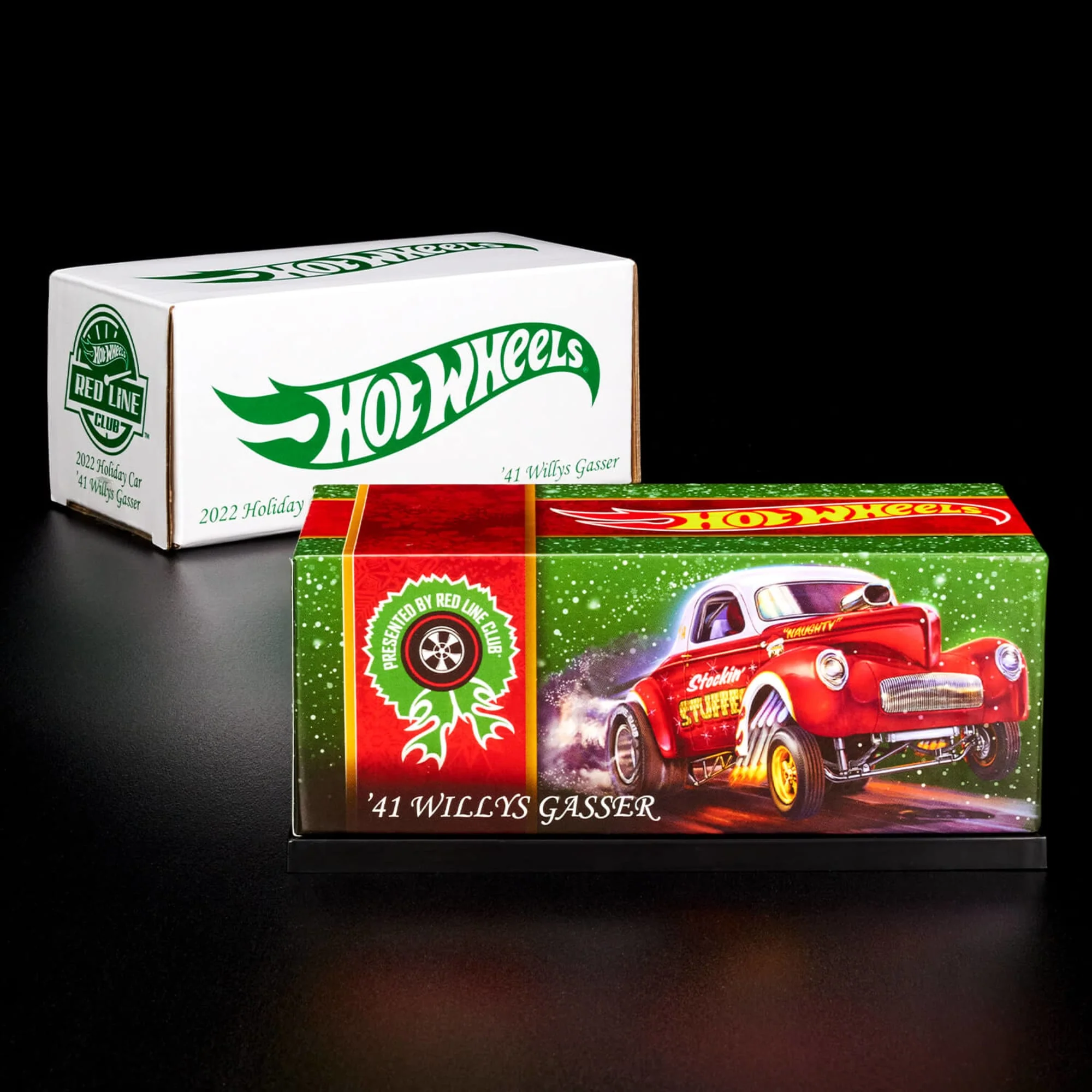 Mattel Creations RLC Exclusive '41 Willys Gasser Holiday Car