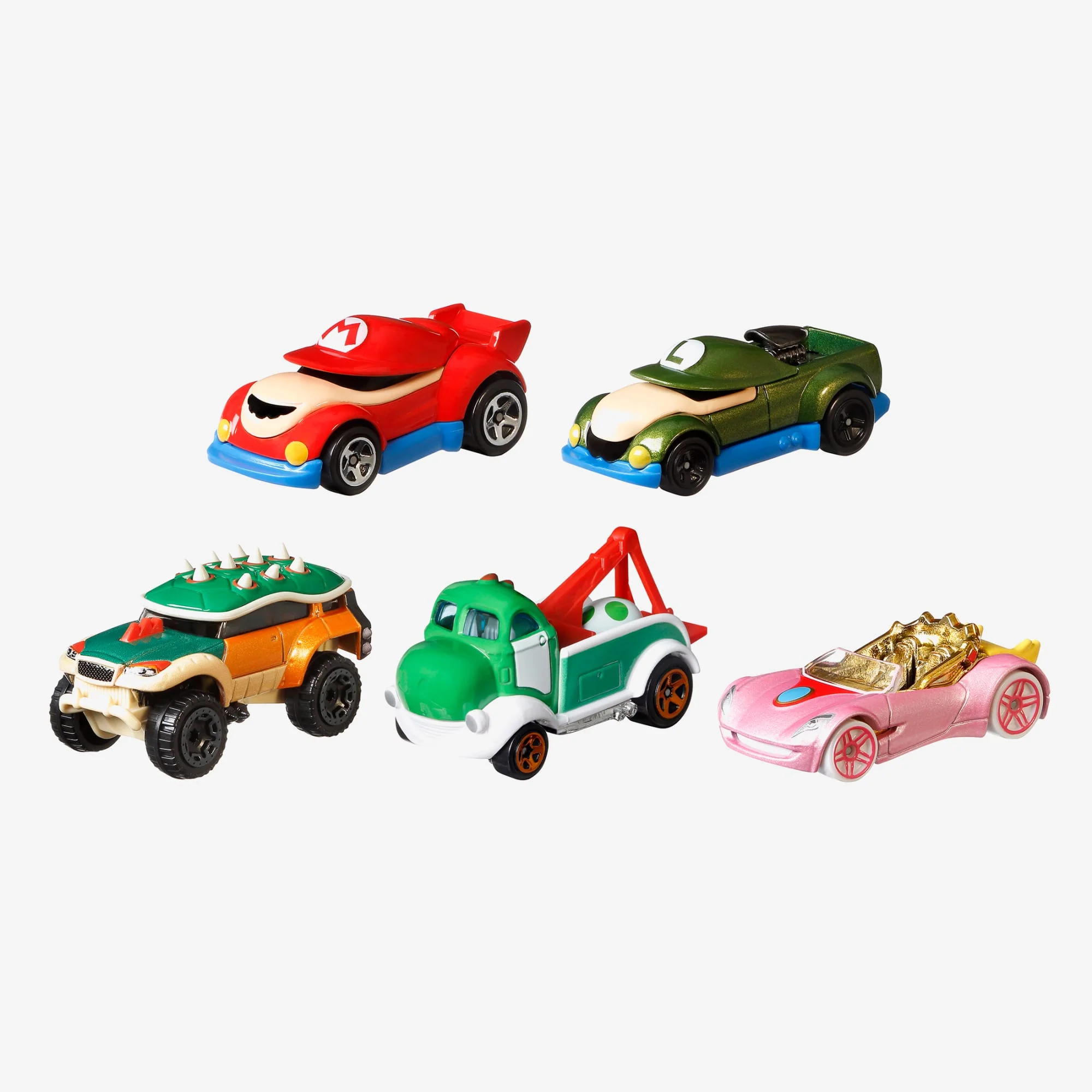 Mattel Creations Hot Wheels Super Mario Character Cars 5-Pack
