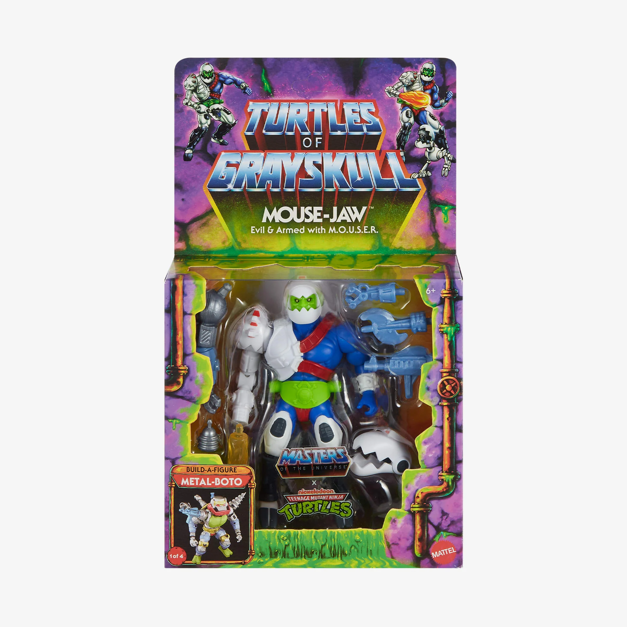 Mattel Creations Masters of the Universe Turtles of Grayskull Mouse-Jaw Action Figure