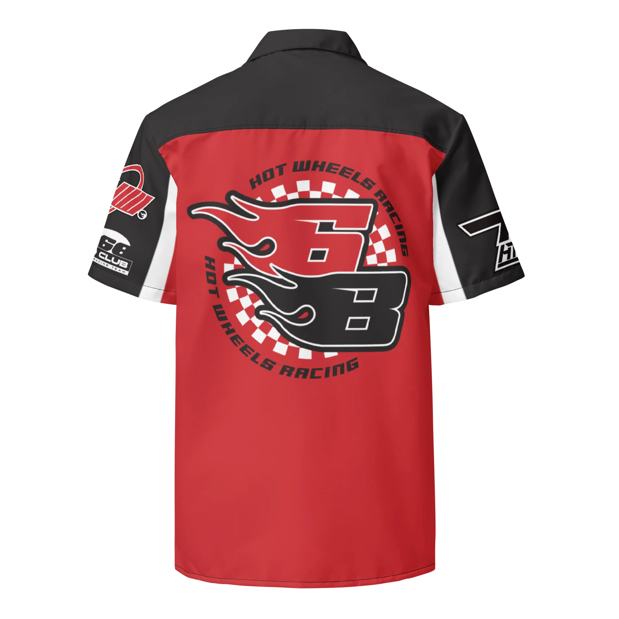Mattel Creations Hot Wheels Racing Red Mechanic Shirt