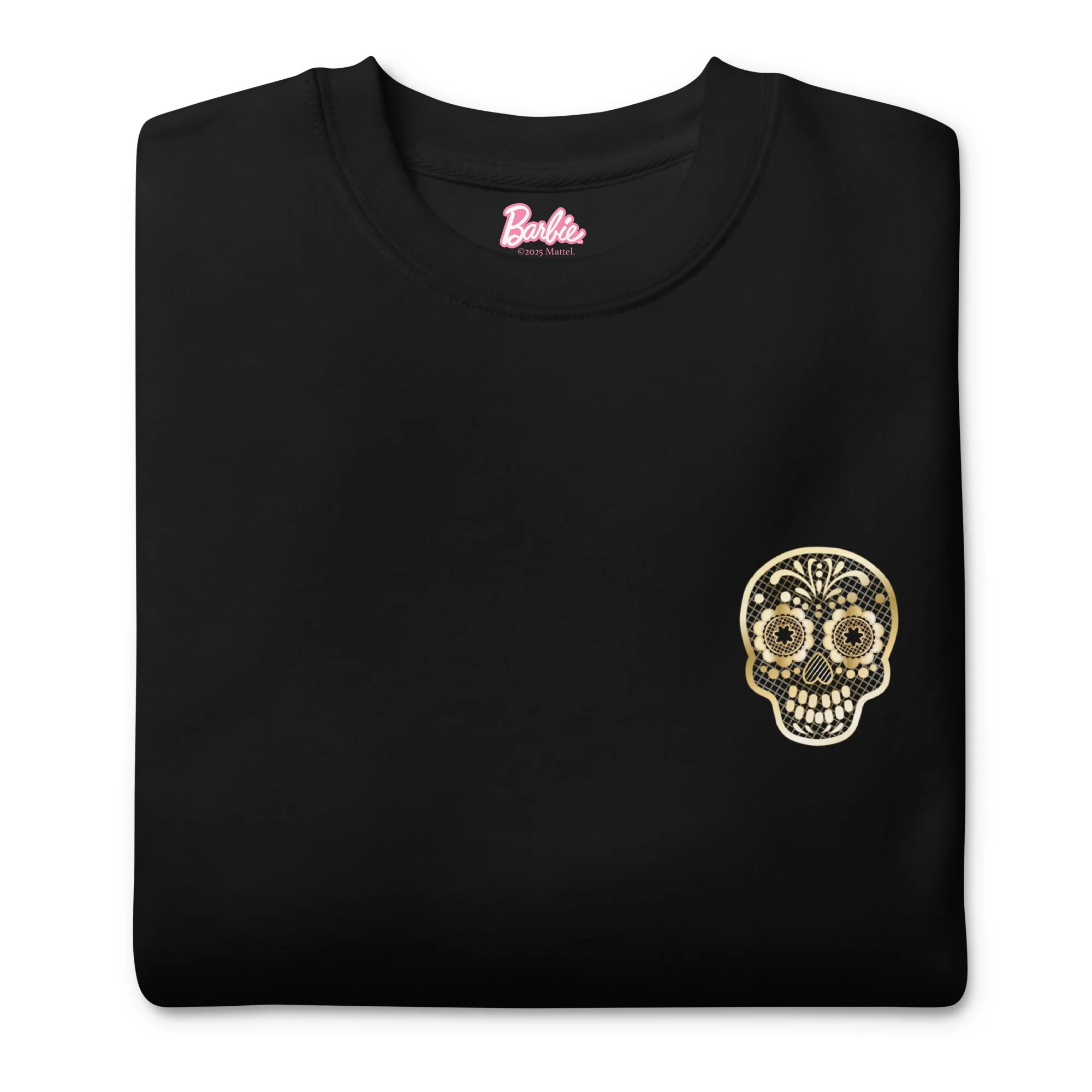 Mattel Creations Barbie Día de Muertos Floral Black Sweatshirt