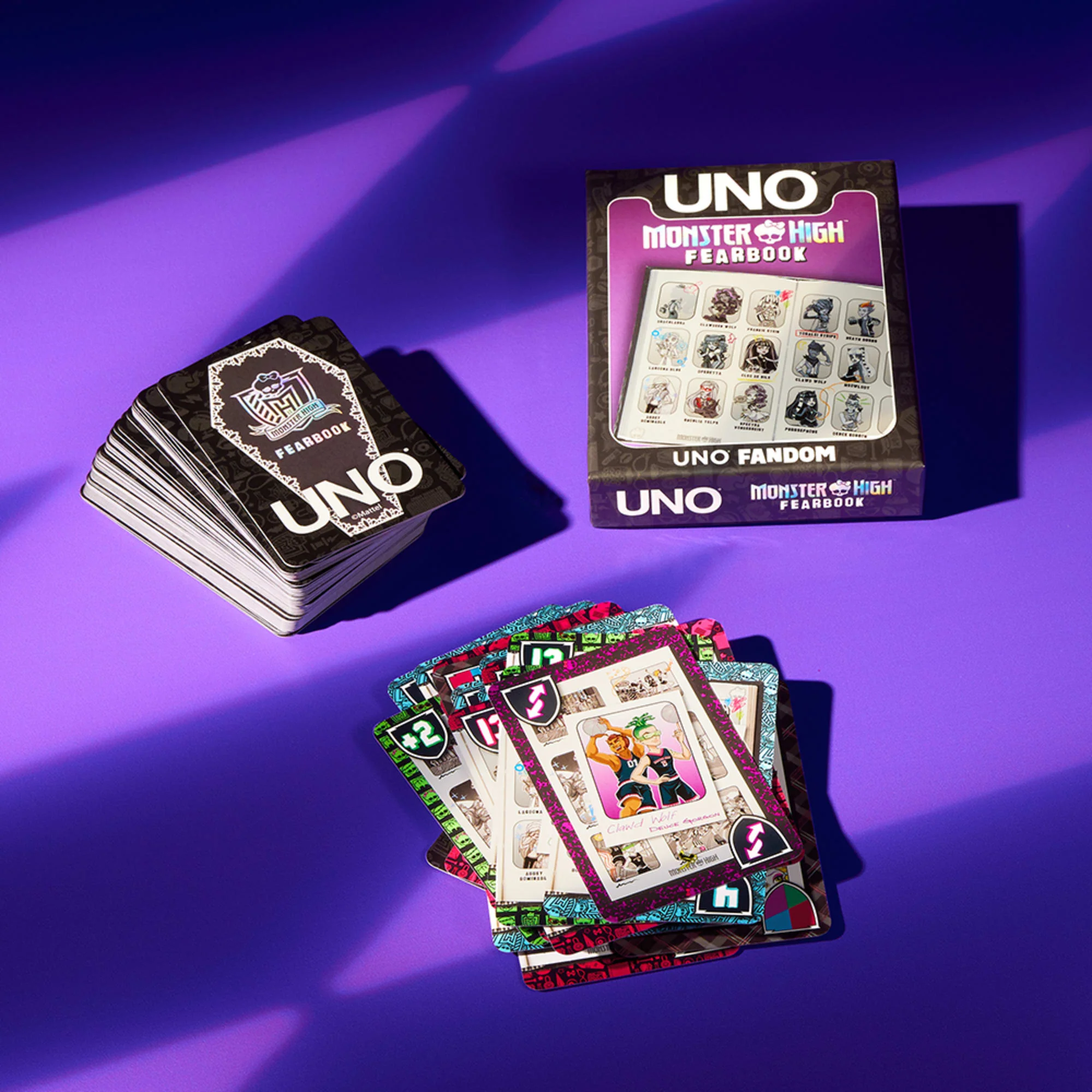 Mattel Creations UNO Fandom Monster High Fearbook Deck