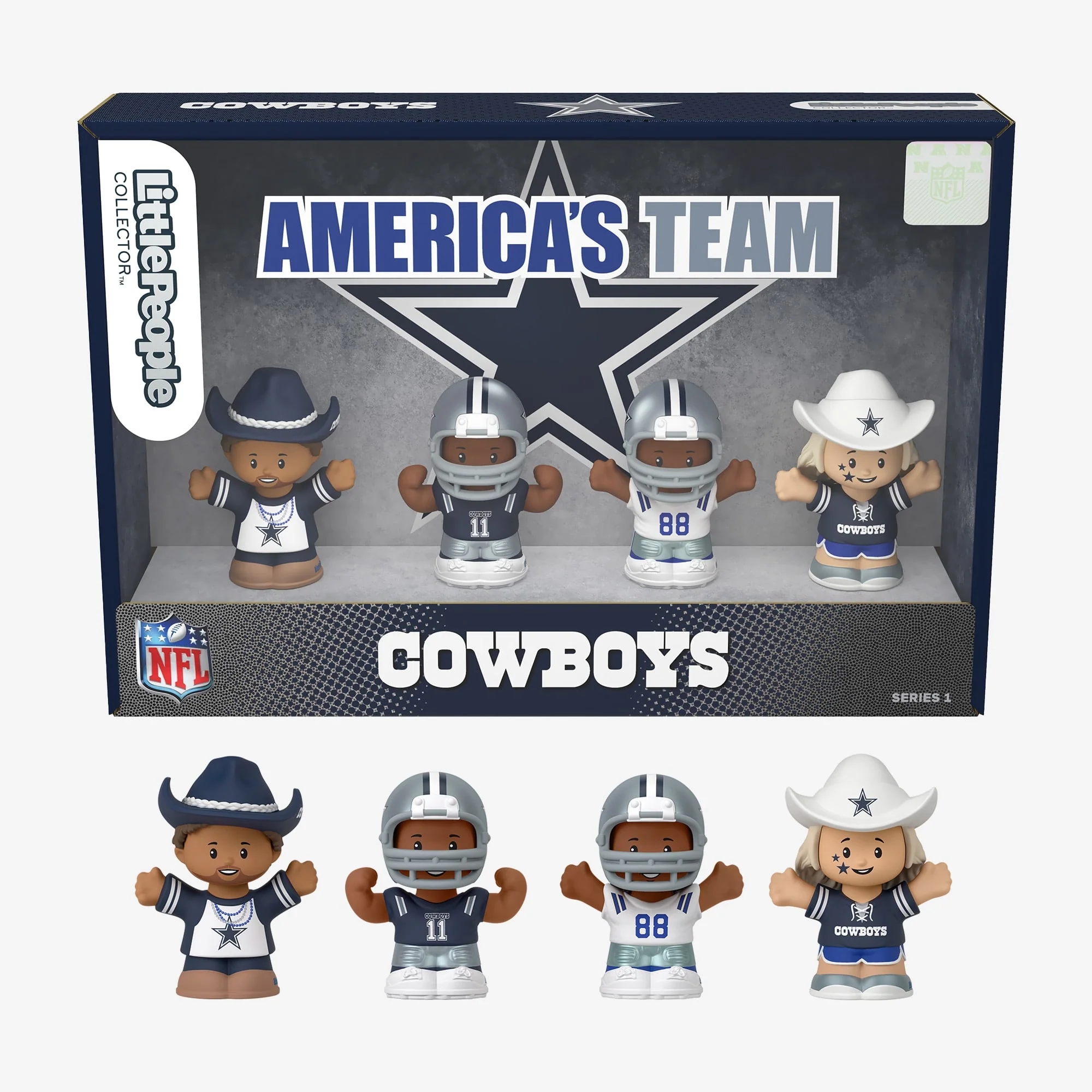 Mattel Creations Little People Collector x NFL Dallas Cowboys Set