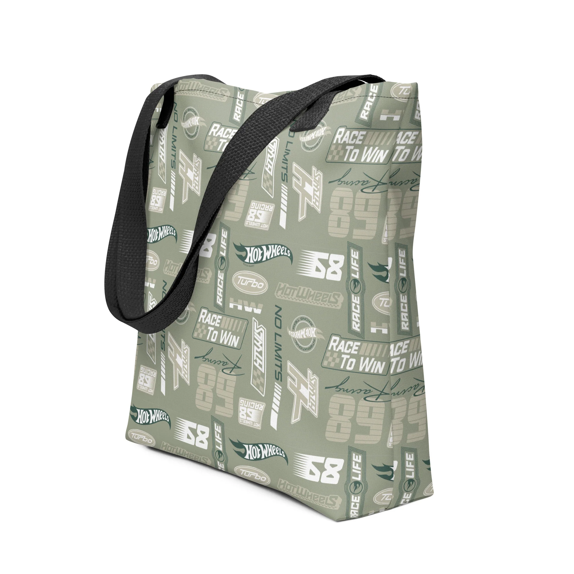 Mattel Creations Hot Wheels Racing Green Tote Bag