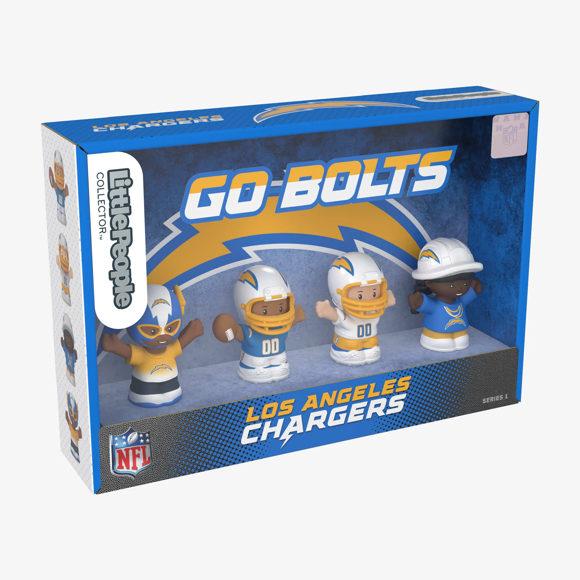 Mattel Creations Little People Collector x NFL Los Angeles Chargers Set