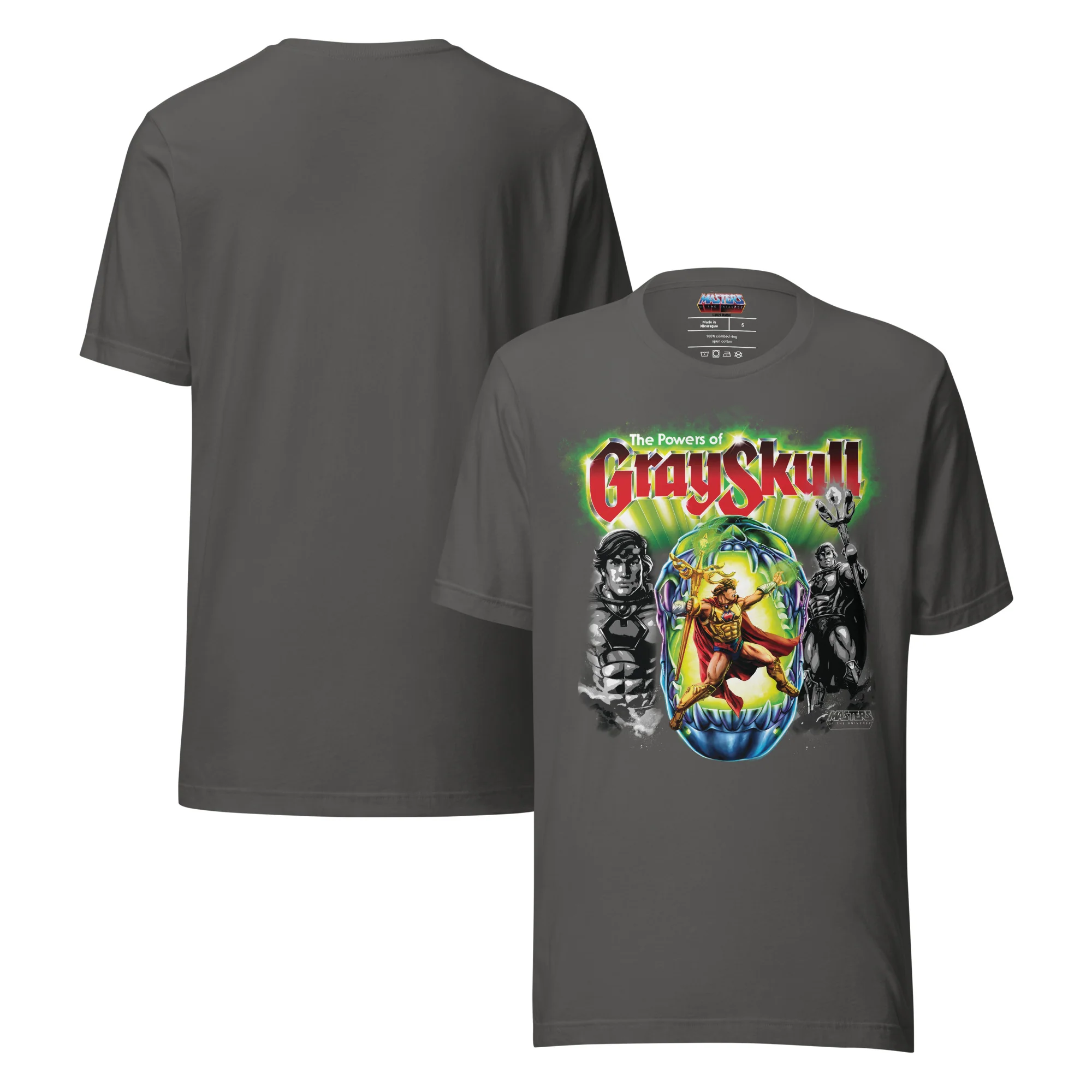 Mattel Creations Masters of the Universe He-Ro Grey T-Shirt
