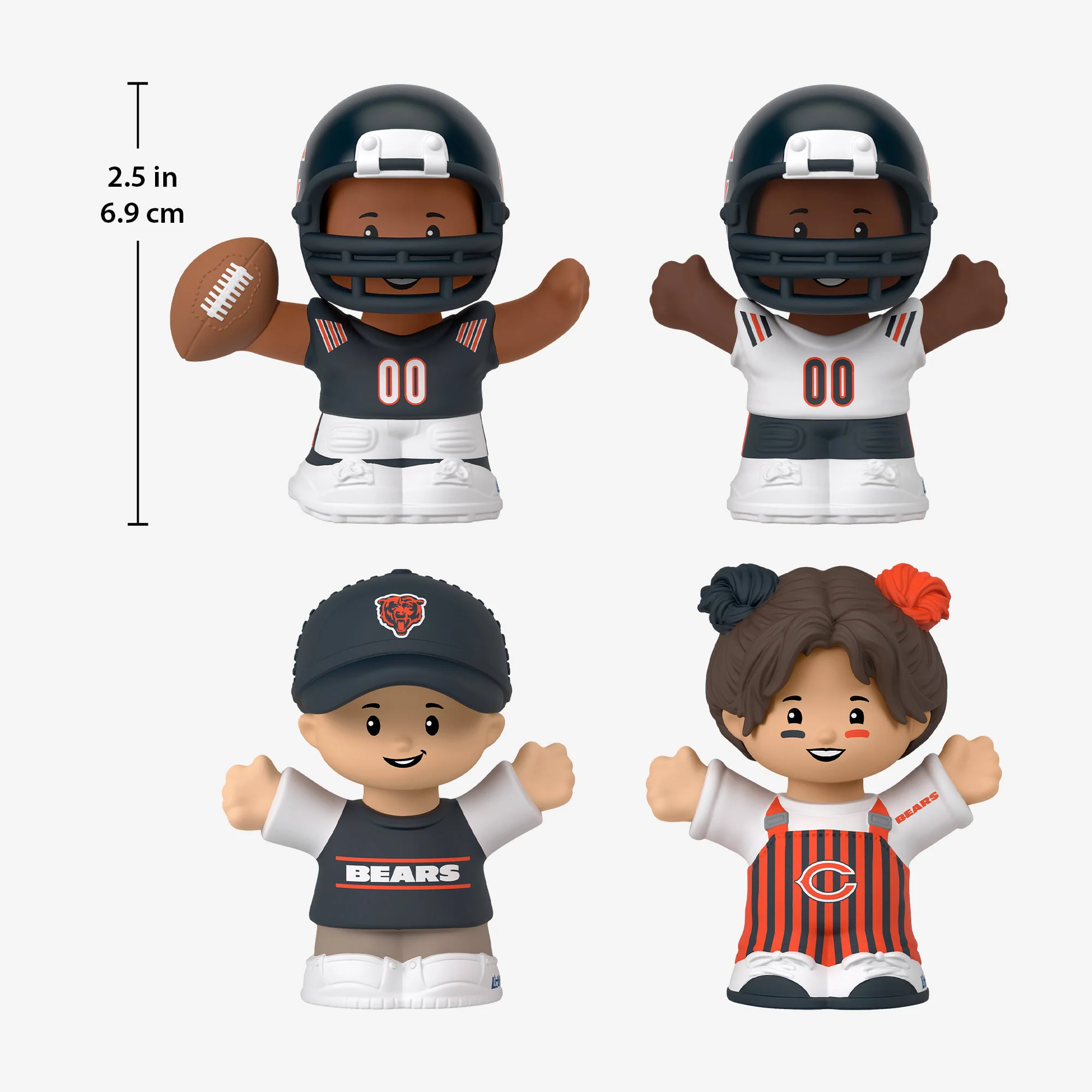 Mattel Creations Little People Collector x NFL Chicago Bears Set
