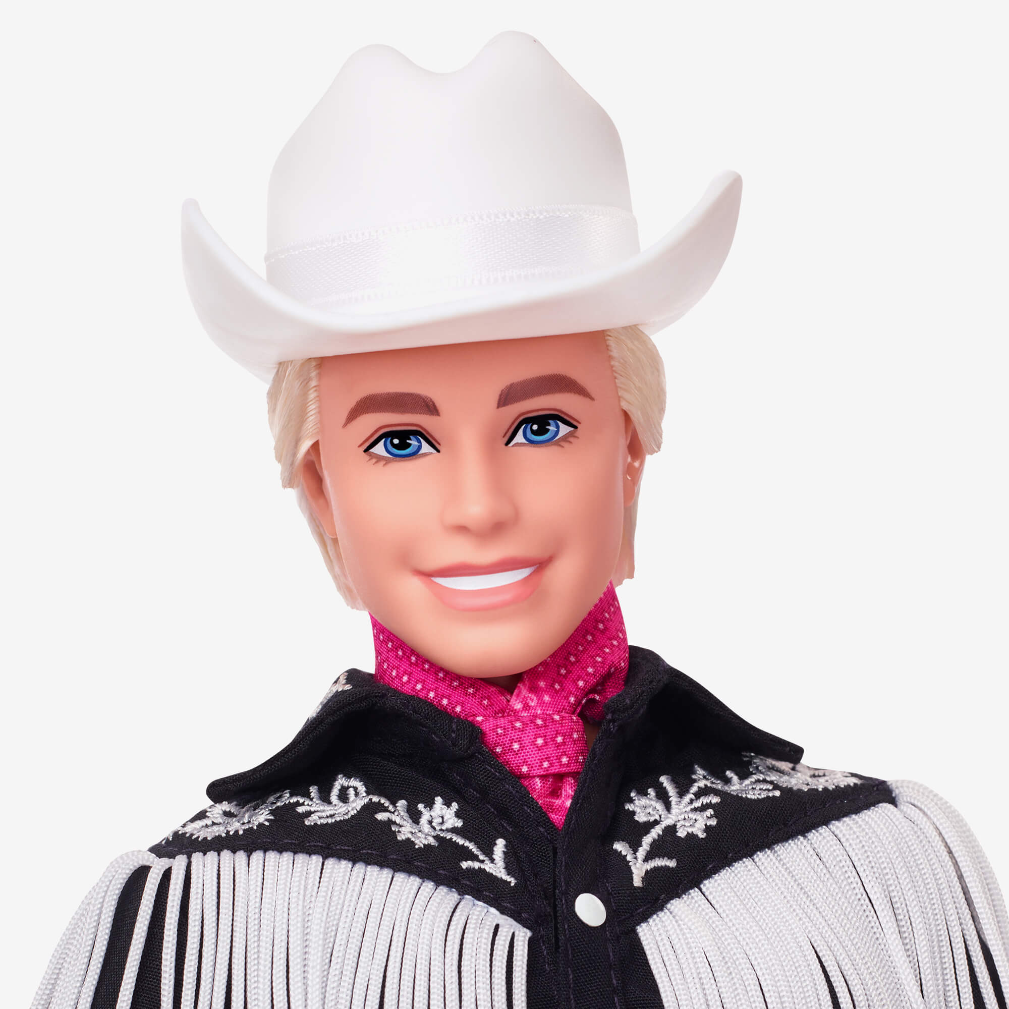 Mattel Creations Ken Doll in Black and White Western Outfit – Barbie The Movie