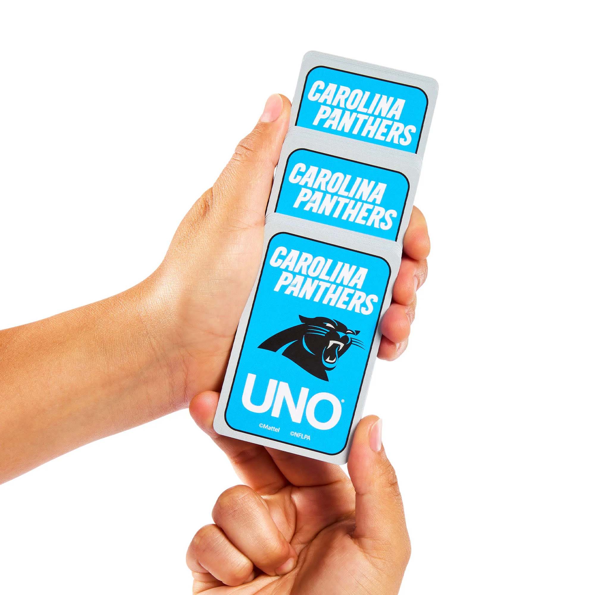 Mattel Creations UNO Fandom NFL Carolina Panthers Game Deck