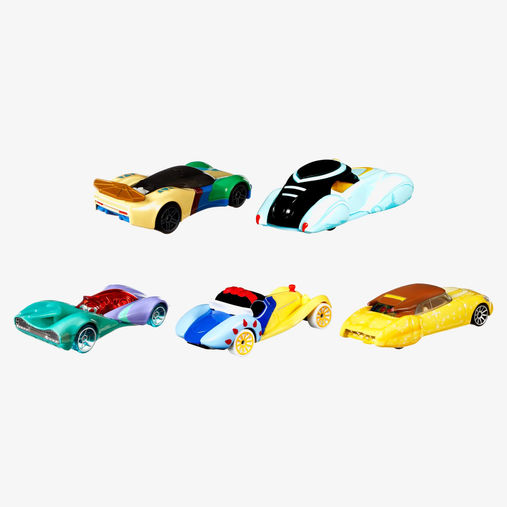 Mattel Creations Hot Wheels Disney Princess Character Cars 5-Pack