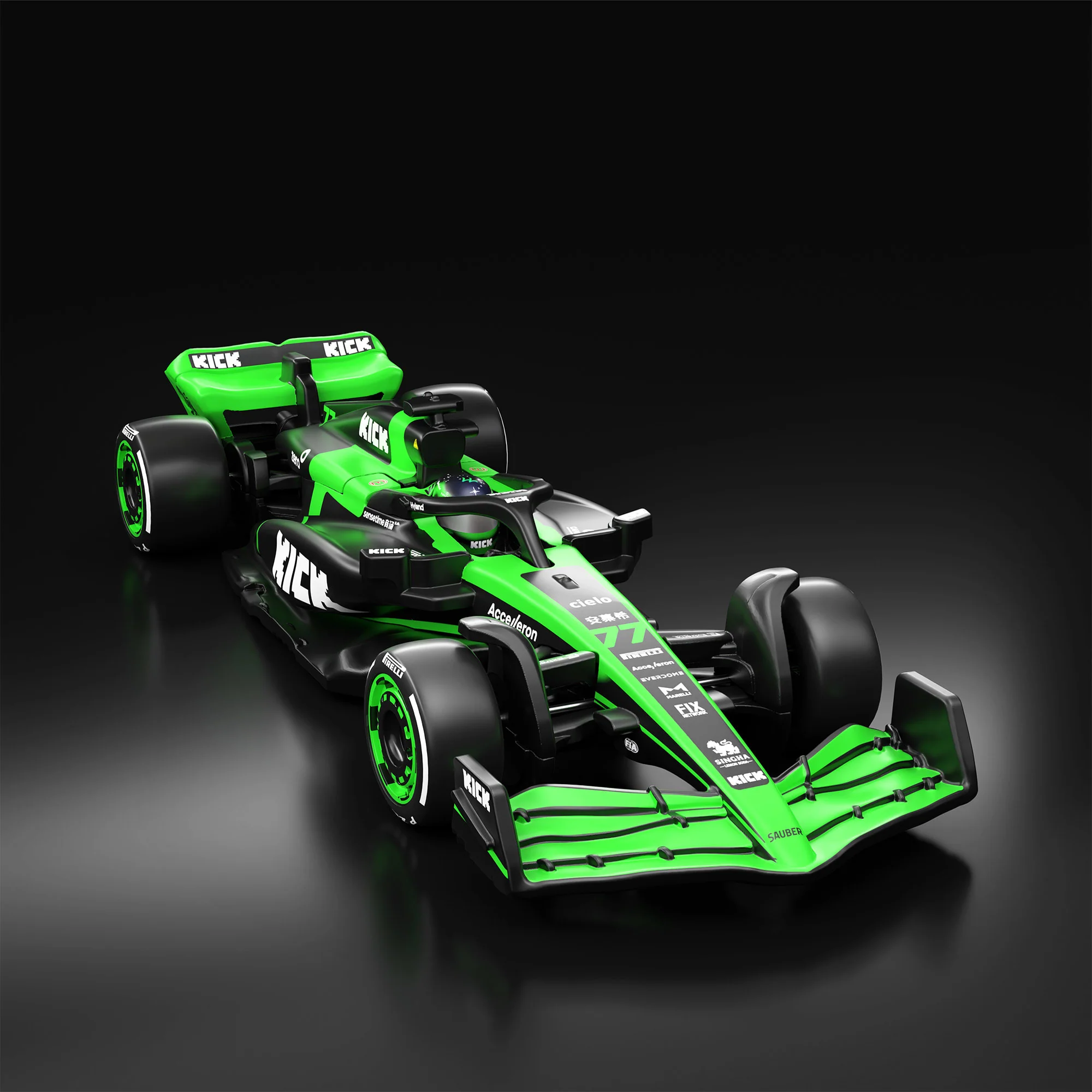 Mattel Creations Hot Wheels F1 Series: Stake F1 Team KICK Sauber C44 Car #77