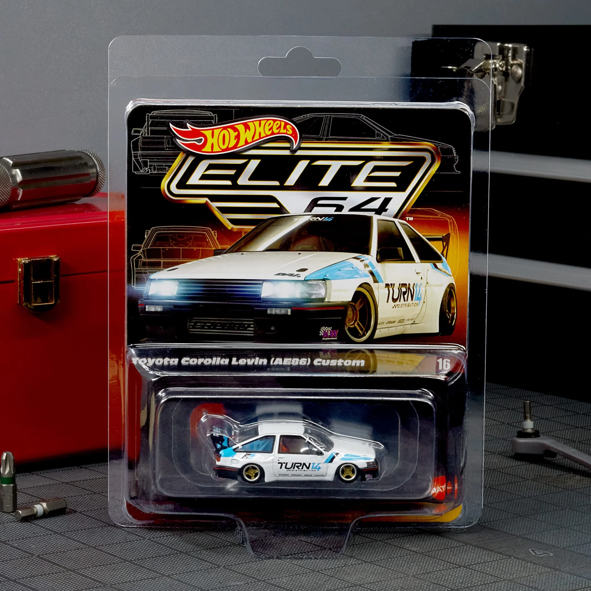 Mattel Creations Elite 64 Toyota Corolla Levin (AE86) Custom