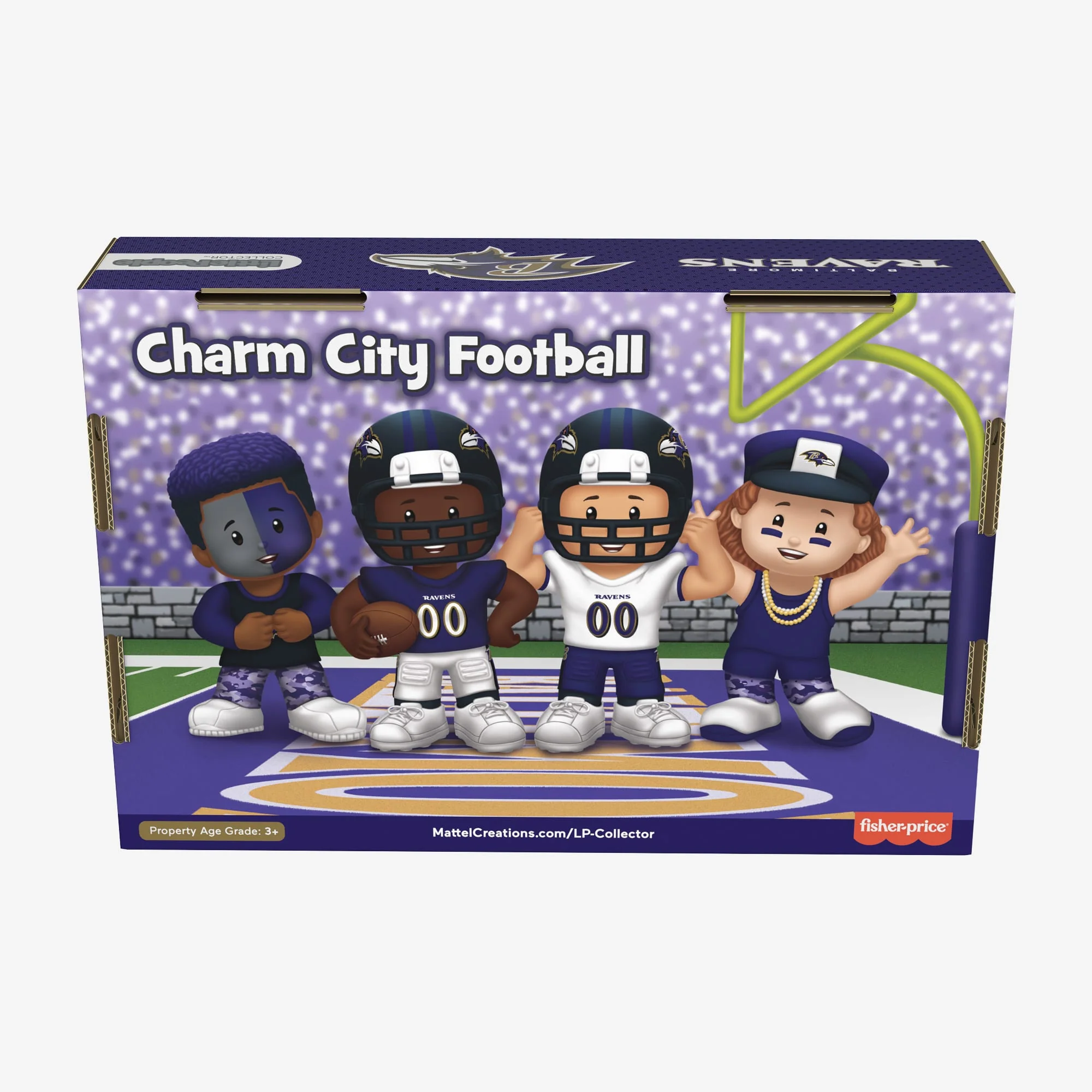 Mattel Creations Little People Collector x NFL Baltimore Ravens Set
