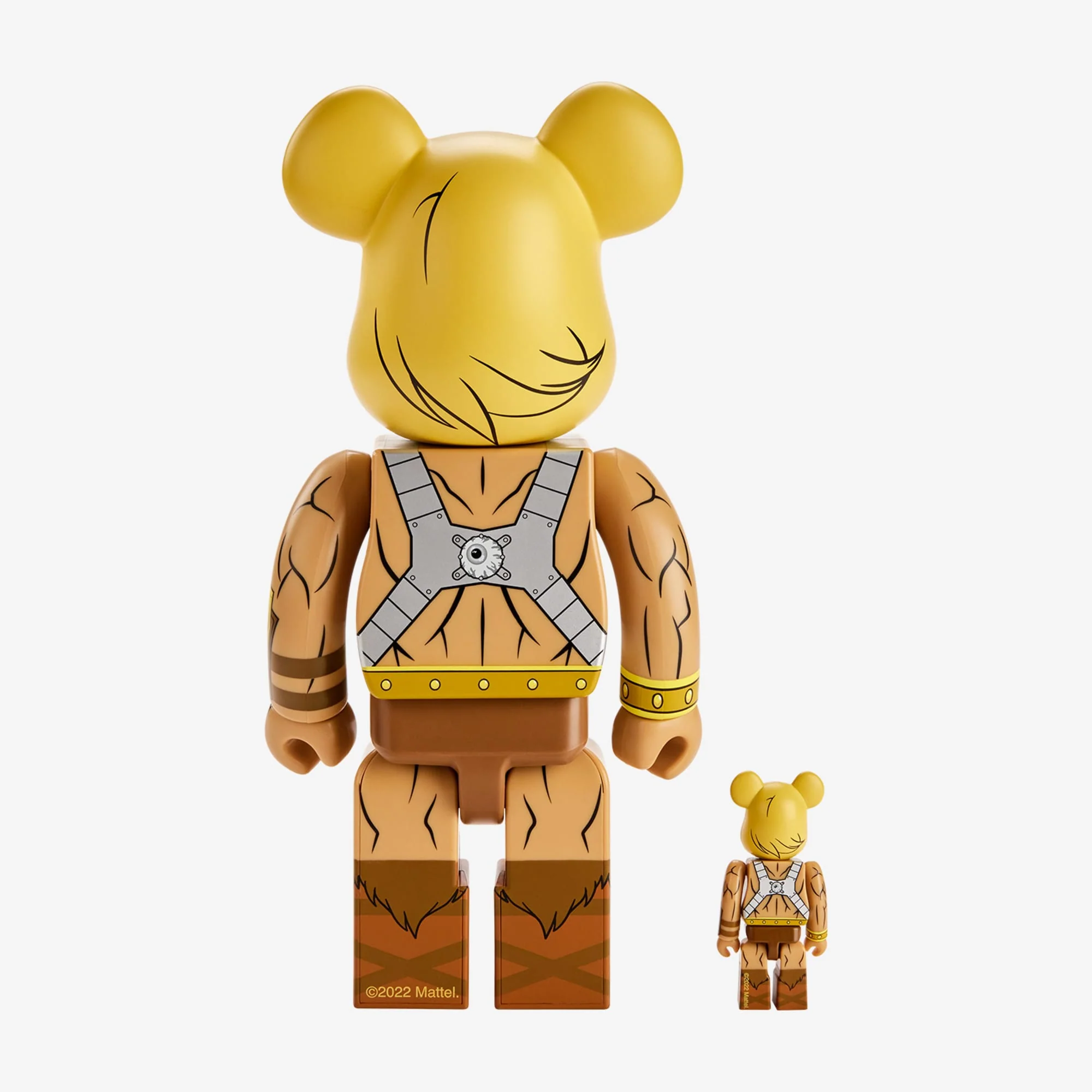 Mattel Creations Masters of the Universe He-Man BE@RBRICK 100% & 400%