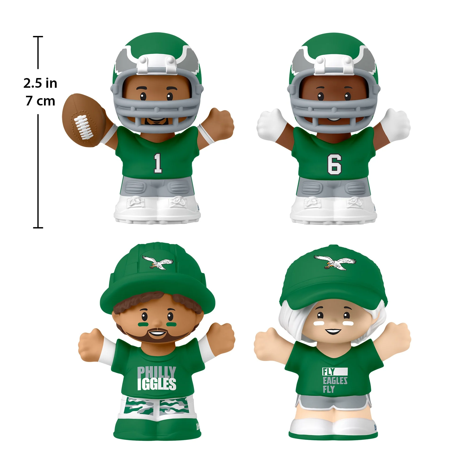 Mattel Creations Little People Collector Philadelphia Eagles Alternate Jersey Figure Set