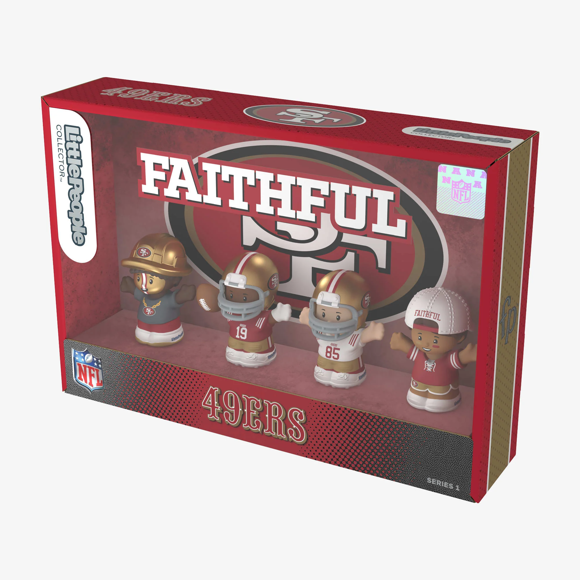 Mattel Creations Little People Collector x NFL San Francisco 49ers Set