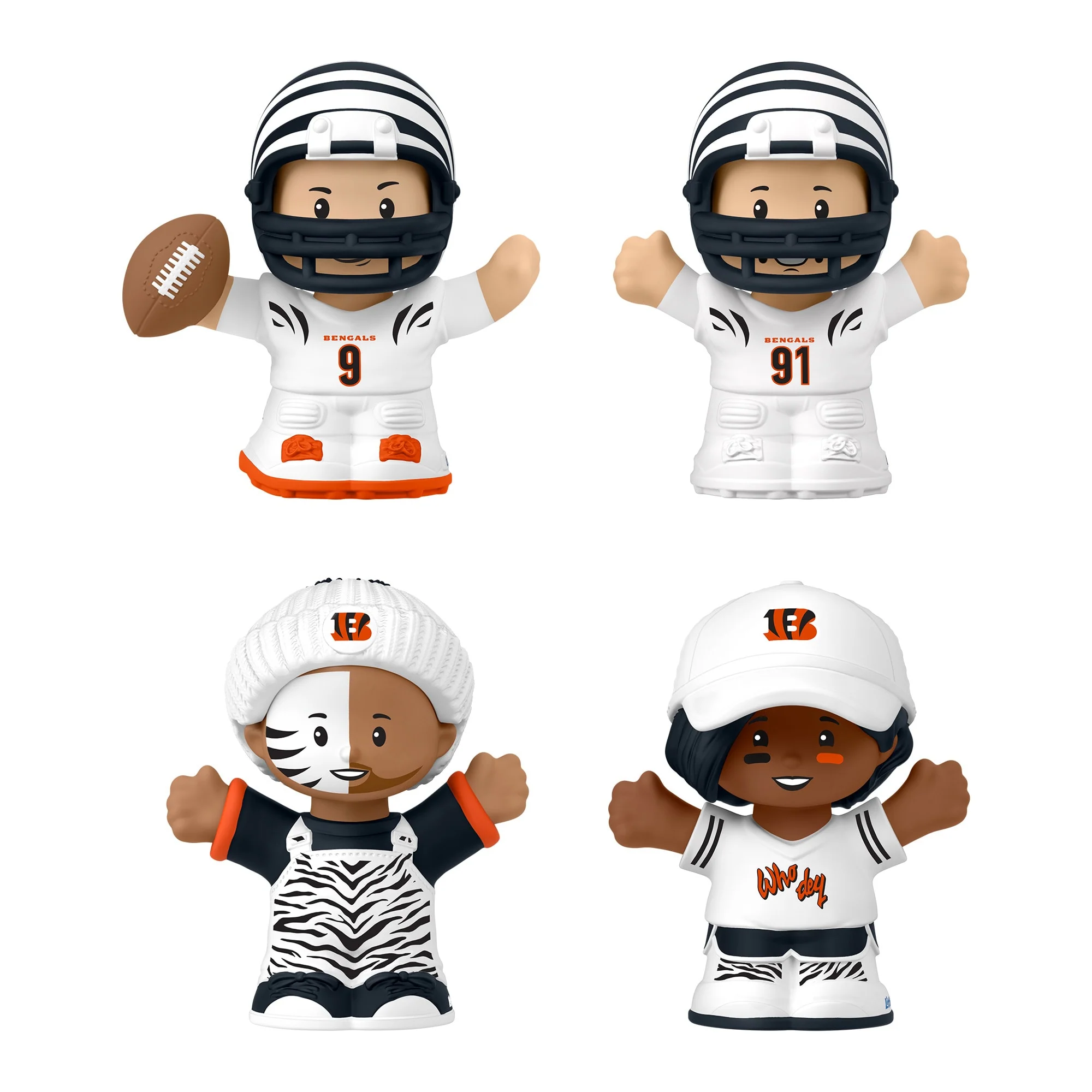 Mattel Creations Little People Collector Cincinnati Bengals Alternate Jersey Figure Set