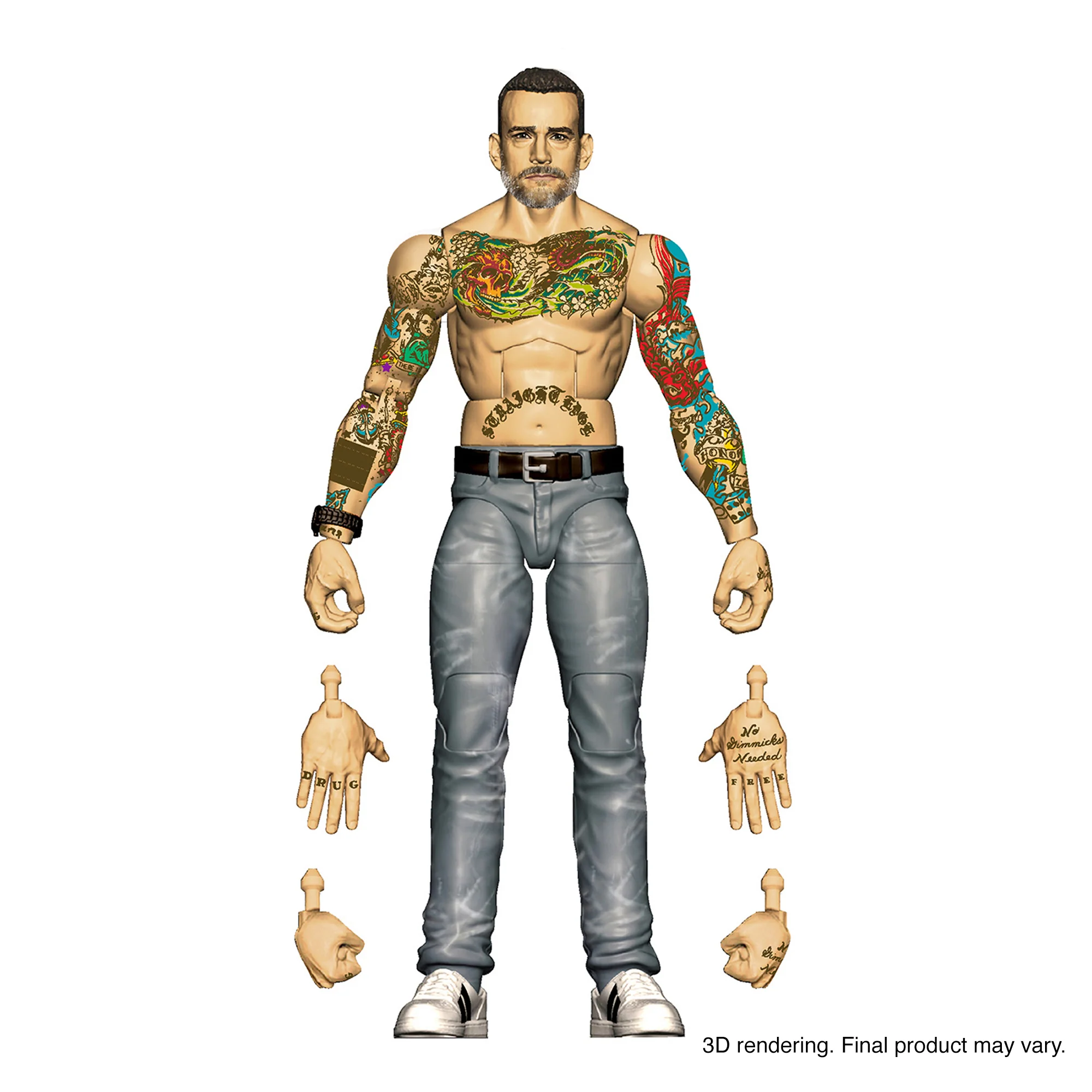 Mattel Creations WWE Elite Collection CM Punk Returns Action Figure