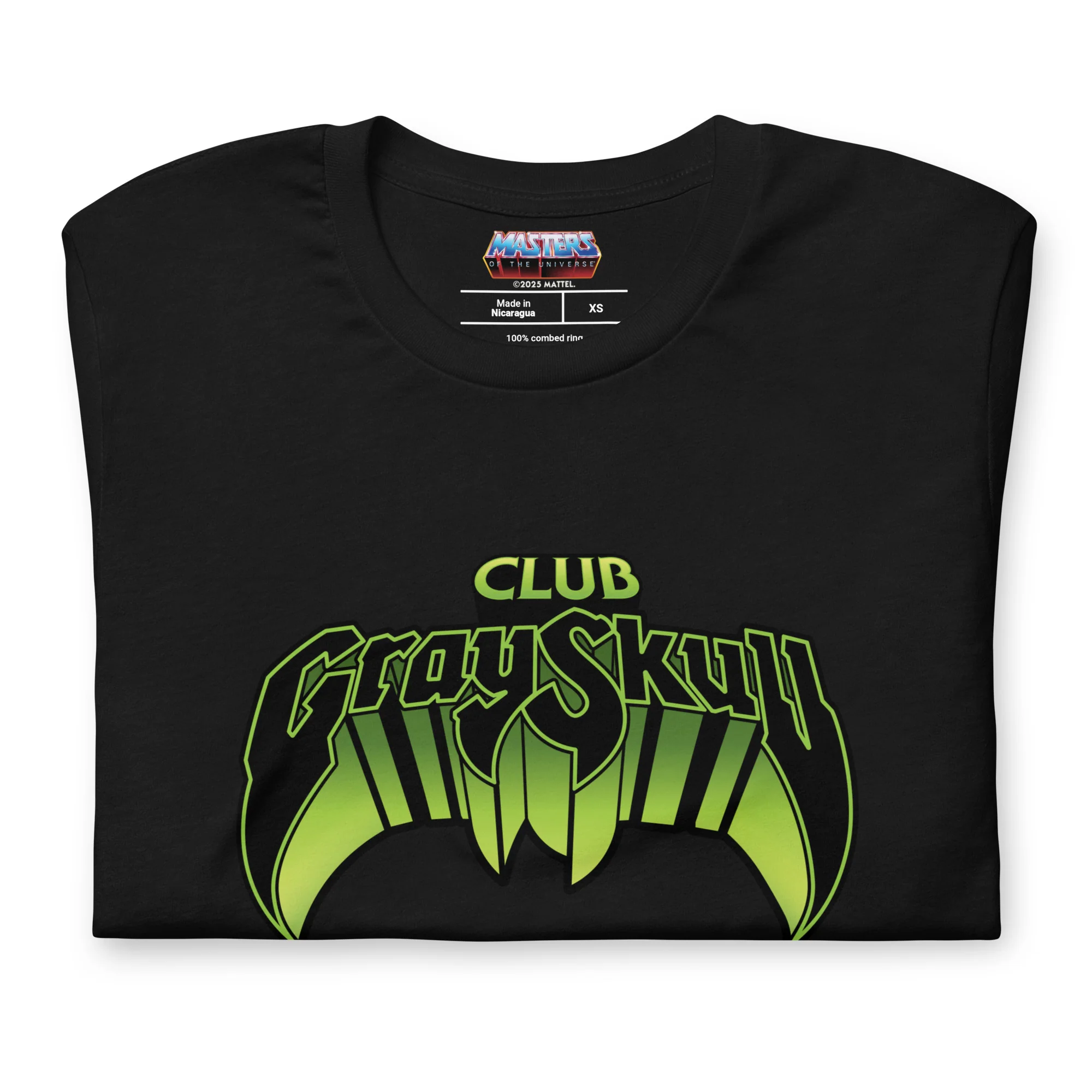 Mattel Creations Masters of the Universe Club Grayskull Black T-Shirt
