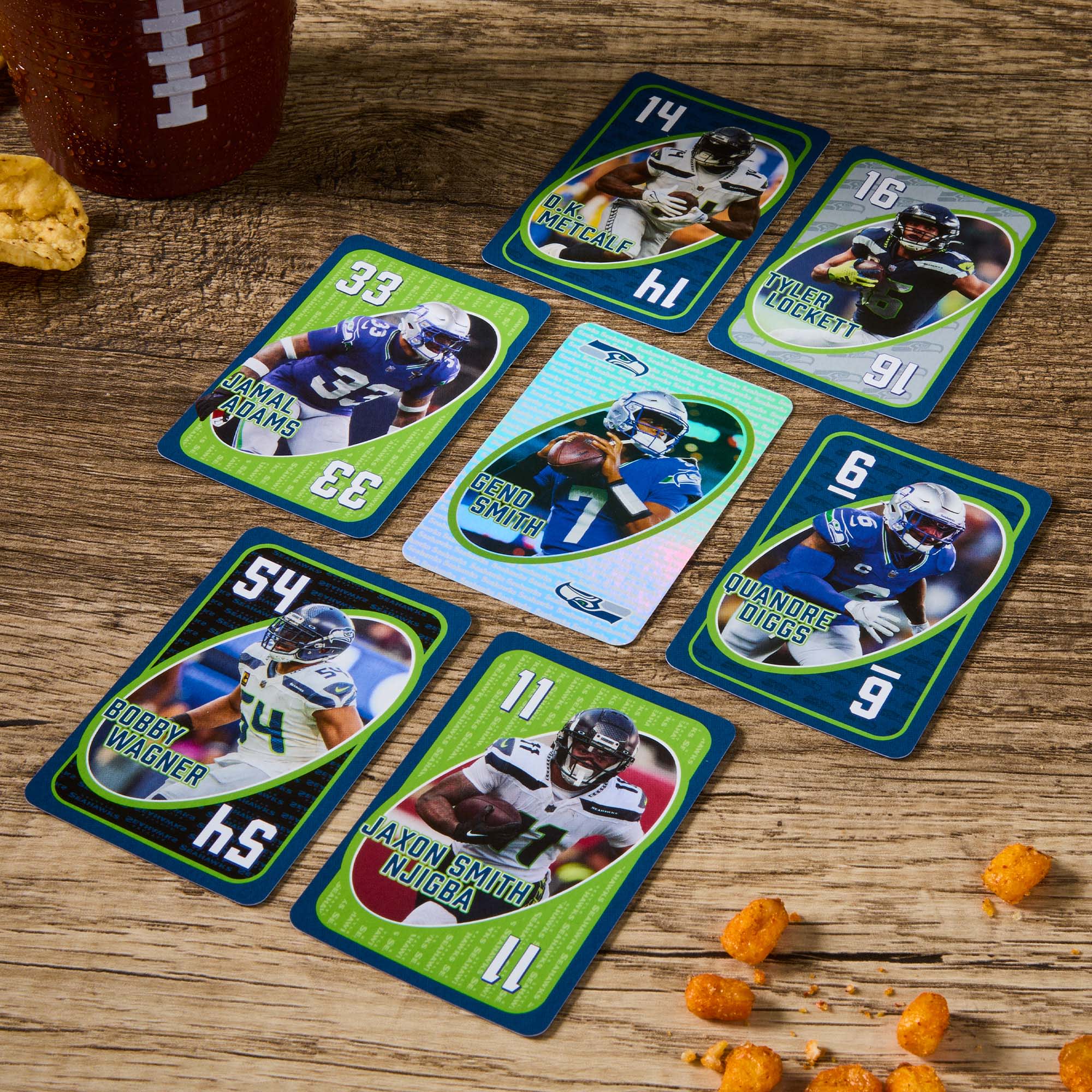 Mattel Creations UNO Fandom NFL Seattle Seahawks Game Deck