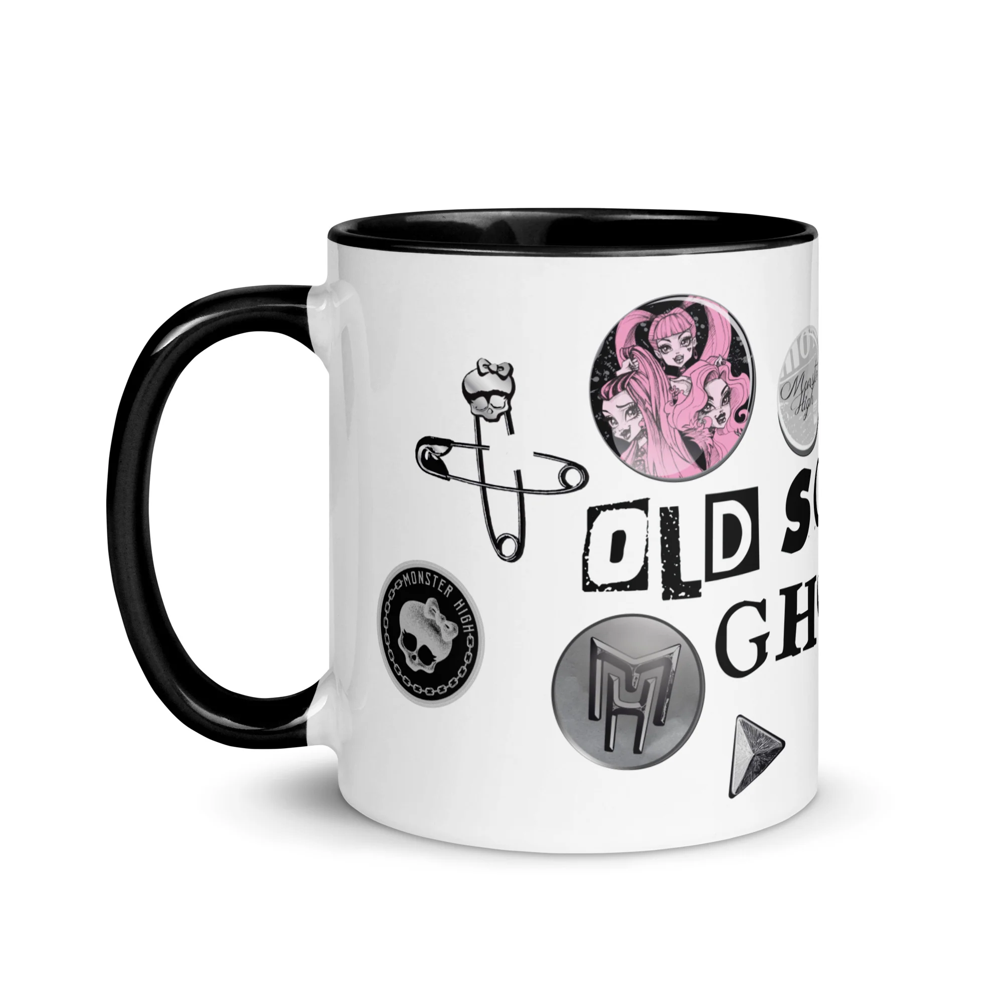 Mattel Creations Monster High Old School Ghoul White Mug