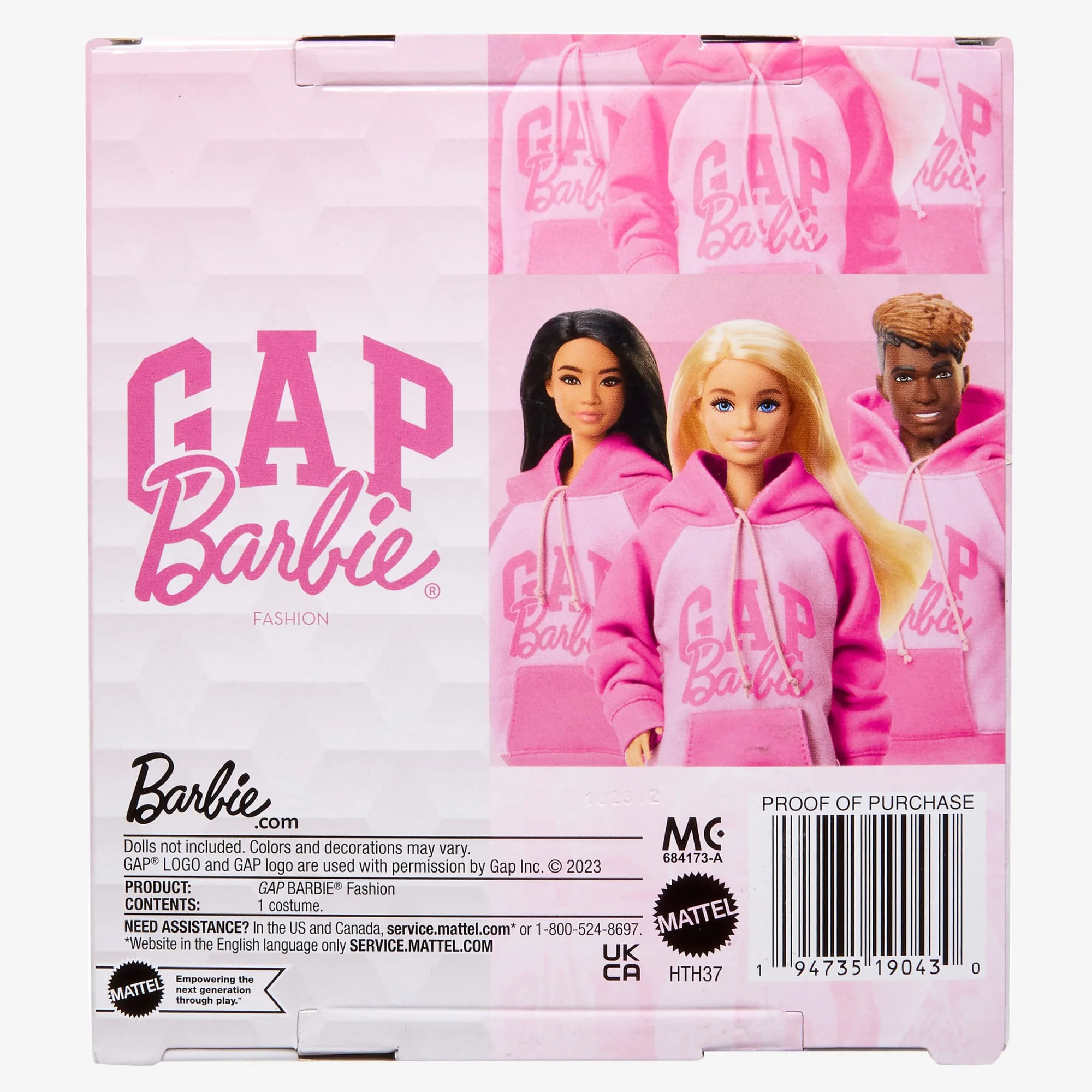 Mattel Creations Gap x Barbie Doll-Sized Hoodie